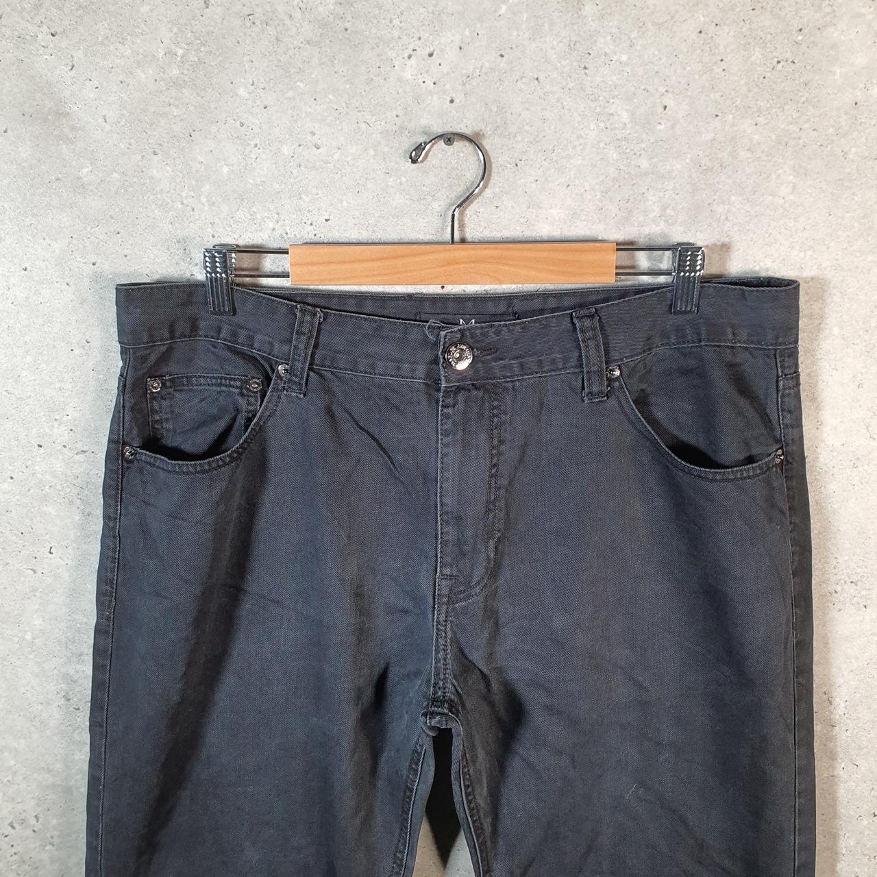 Vintage Michael Cherry Baggy Y2K Hip Hop Jeans Mens W40 Black Denim Wide Leg Big Fish Vintage