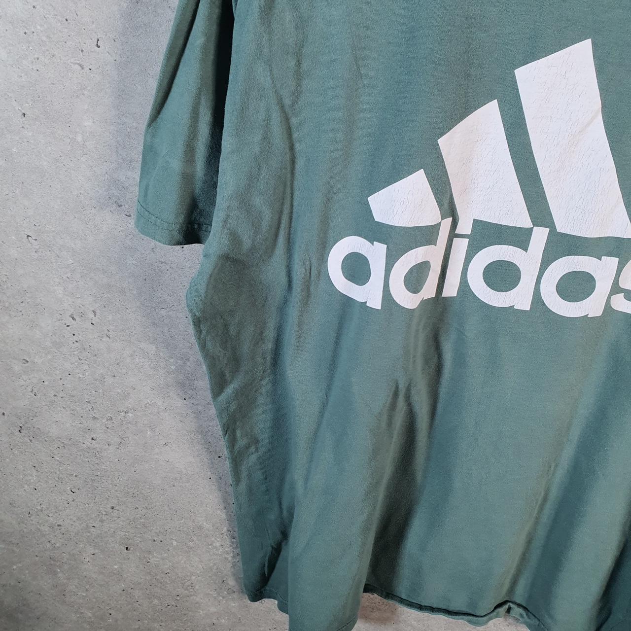 Vintage Adidas Golf T Shirt Men’s XL Blue Three Stripes Athletic Logo