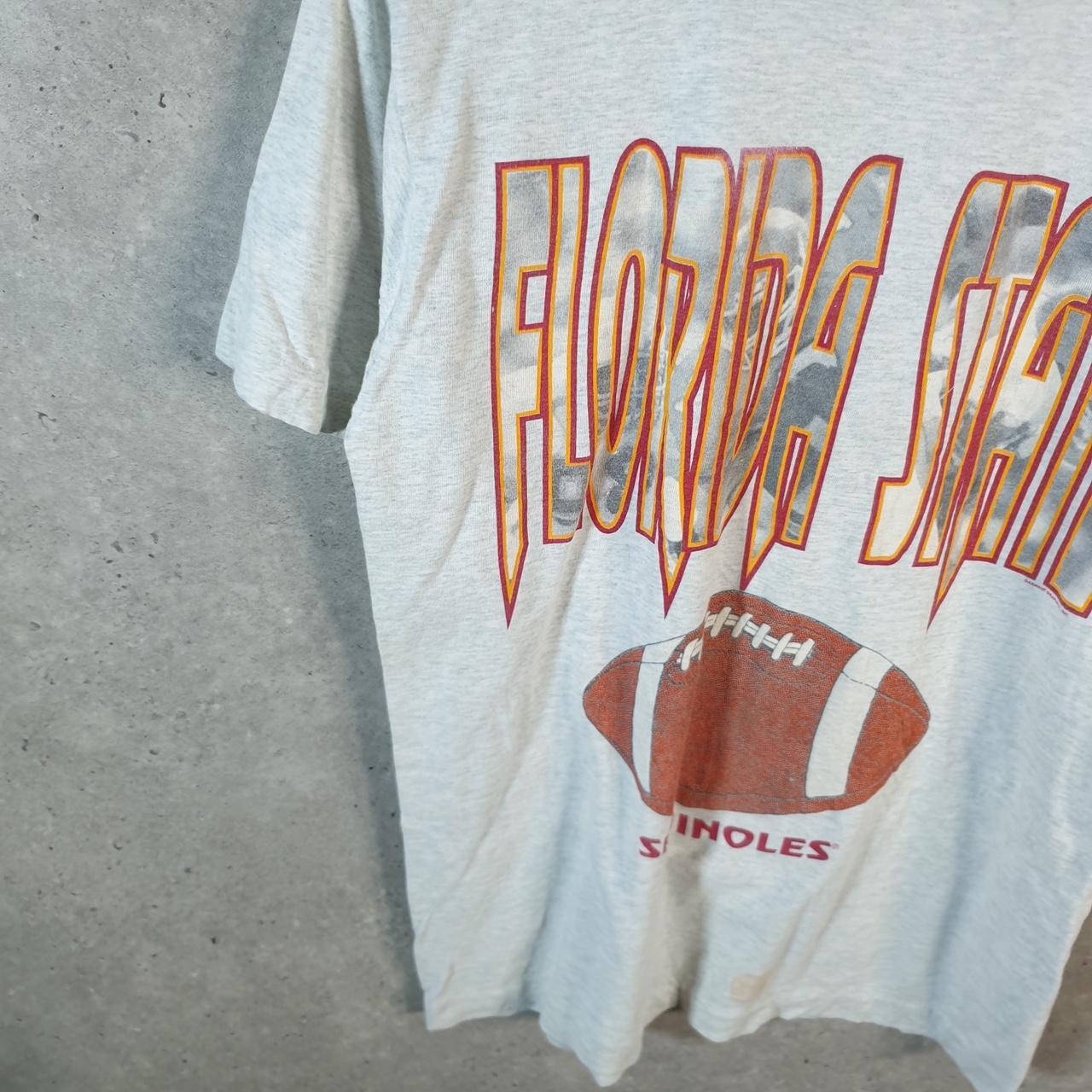 Vintage Fruit of the Loom Florida State 90s Single Stitch T Shirt Men’s Medium Grey