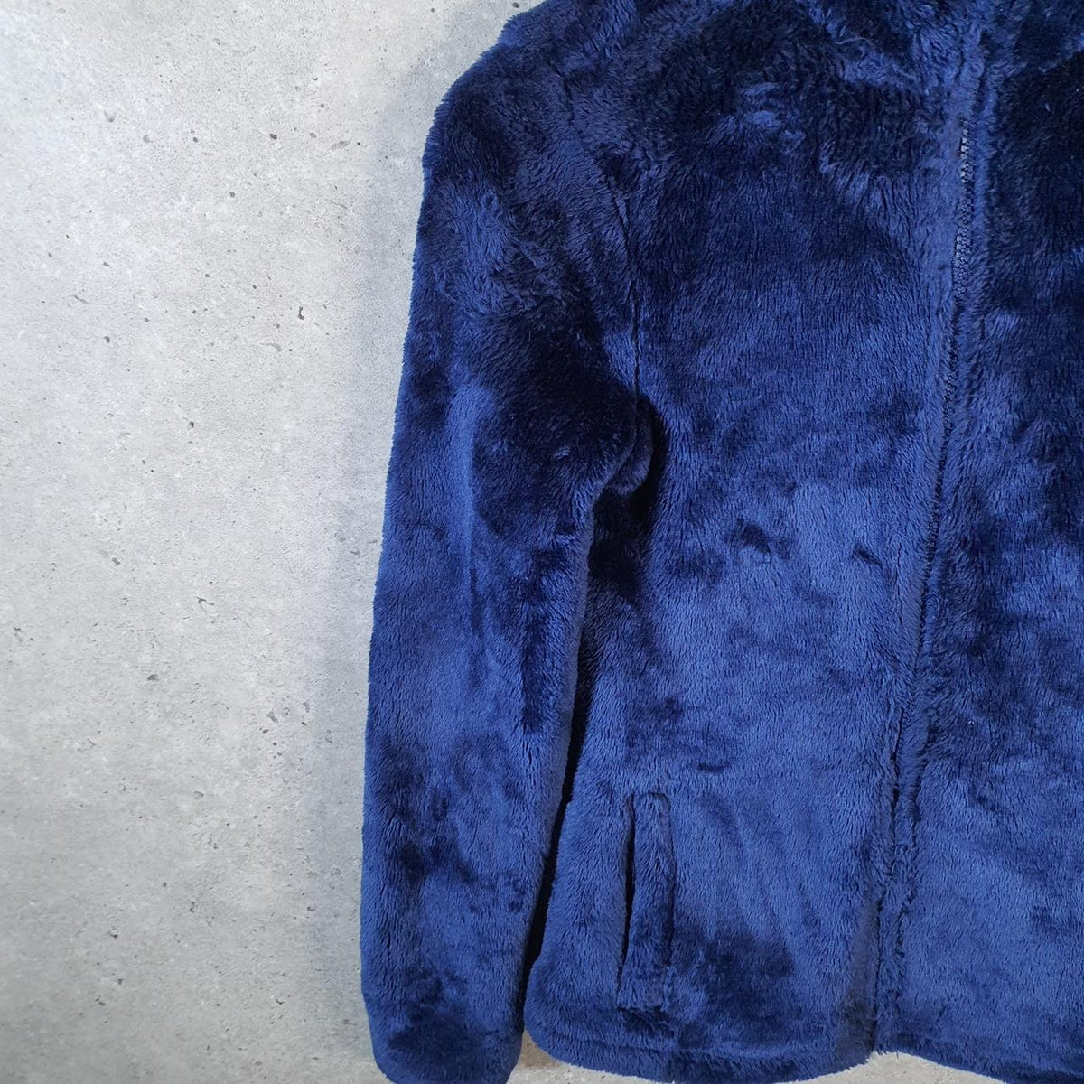 Fila Sport Fleece Full zip Hoodie Womens XS Blue Embroidered Logo
