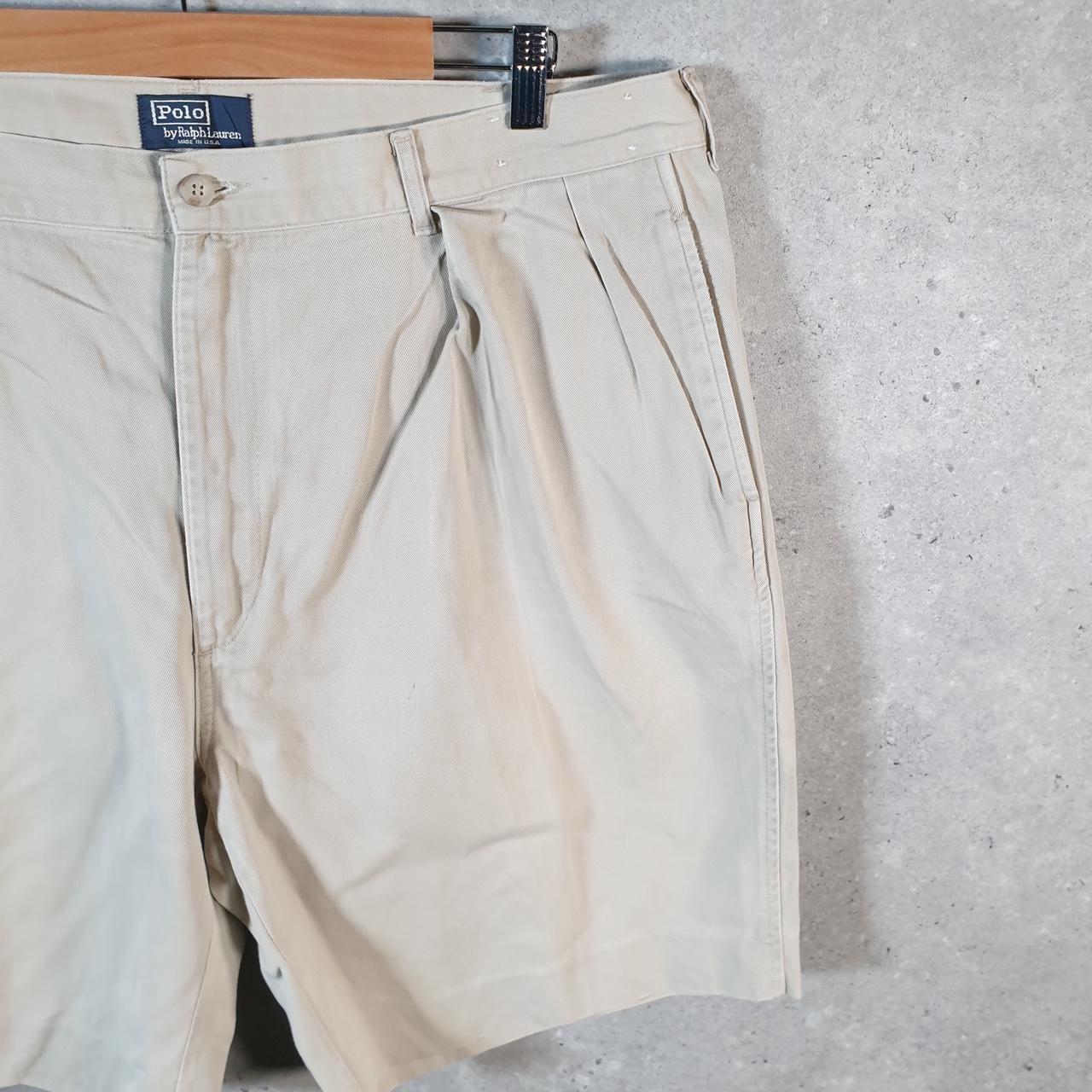 Vintage Ralph Lauren Polo Shorts Jorts Chino Cargo Men’s W40 Brown Baggy Cotton A4366