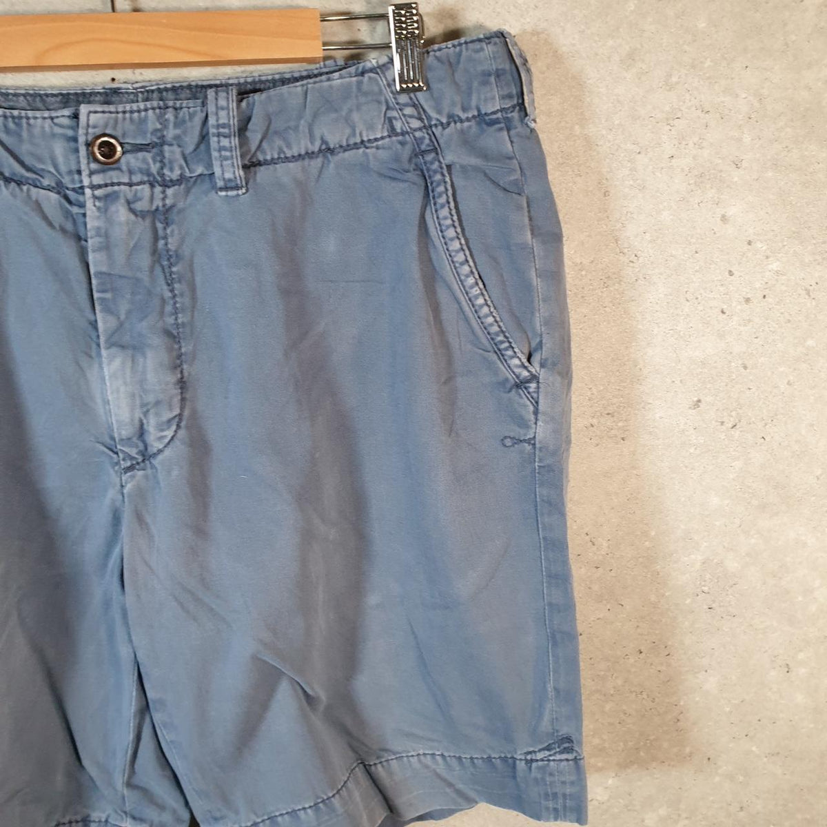 Vintage Ralph Lauren Polo Shorts Jorts Chino Cargo Men’s W36 Blue Baggy Cotton