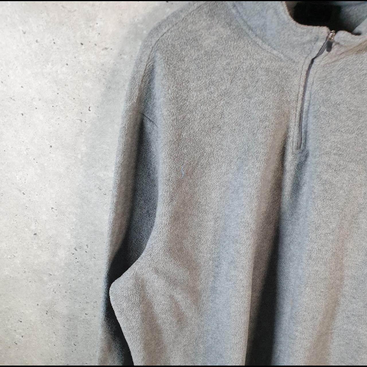 Vintage Starter Fleece Sweatshirt Jacket Mens 3XL Grey 1/4 Zip Embroidered Logo
