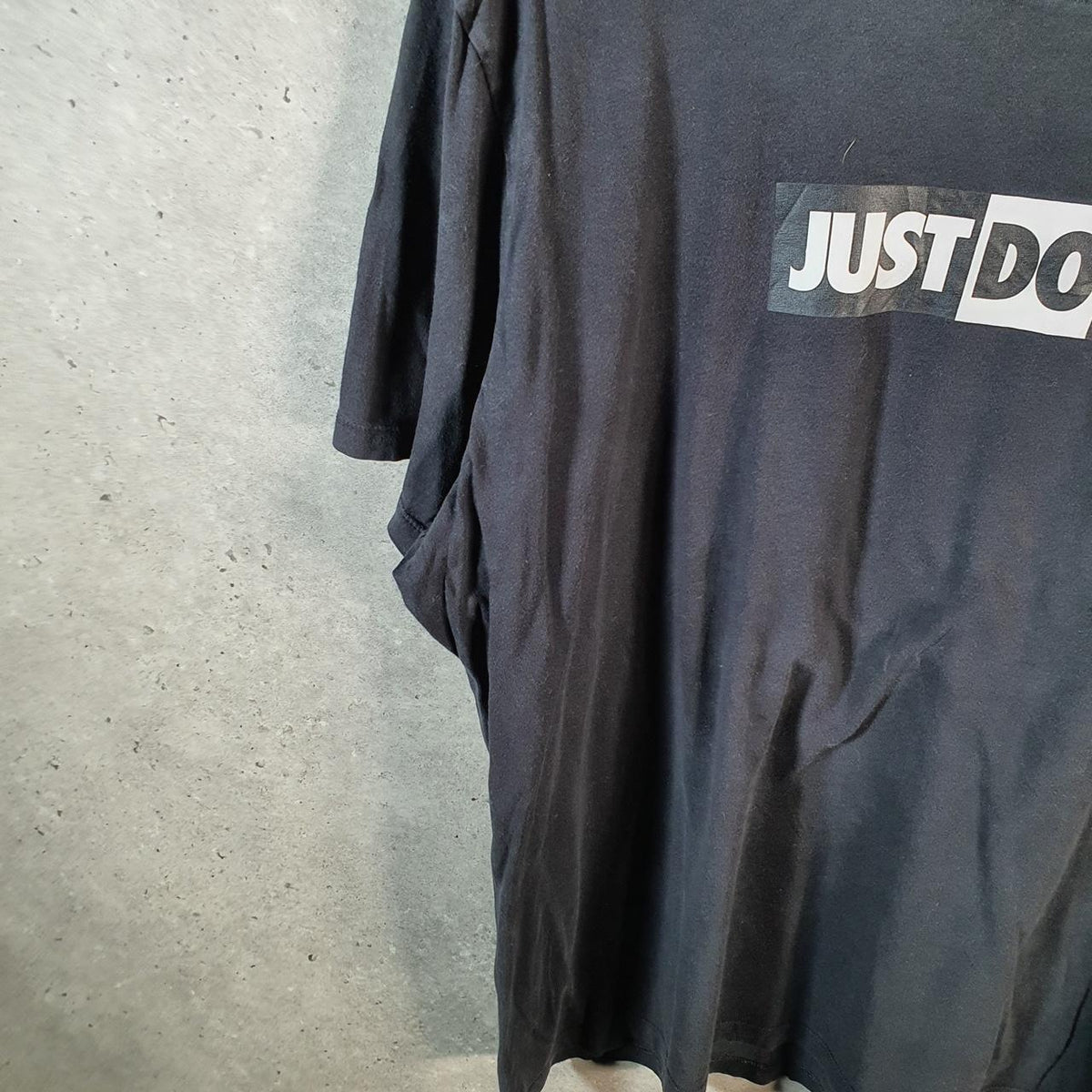 Vintage Nike Spellout Just Do It T Shirt Men’s XL Black Logo Swoosh Athletic