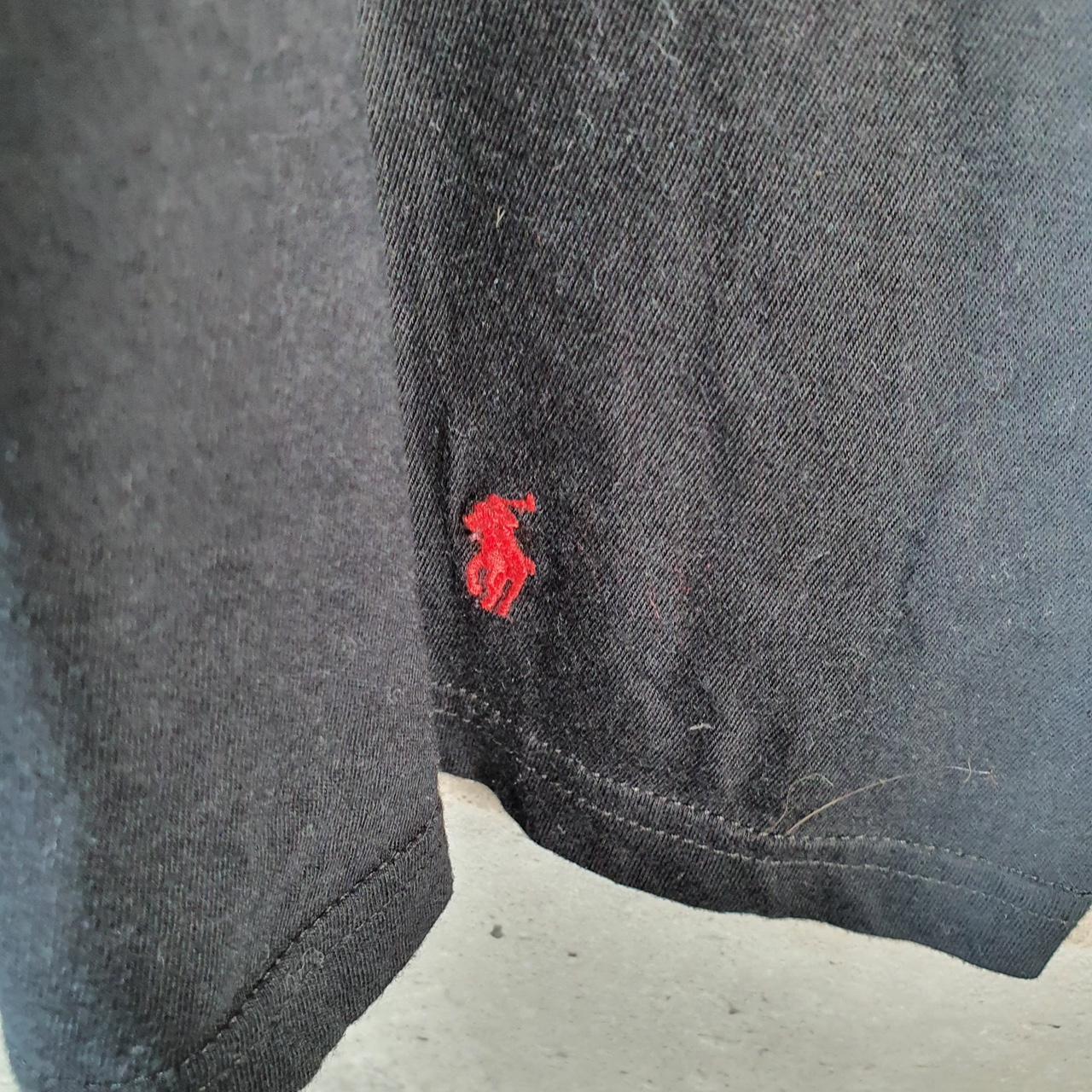 Vintage Ralph Lauren Polo Sport T Shirt Men’s Large Black Classic Fit Embroidered Pony C8634