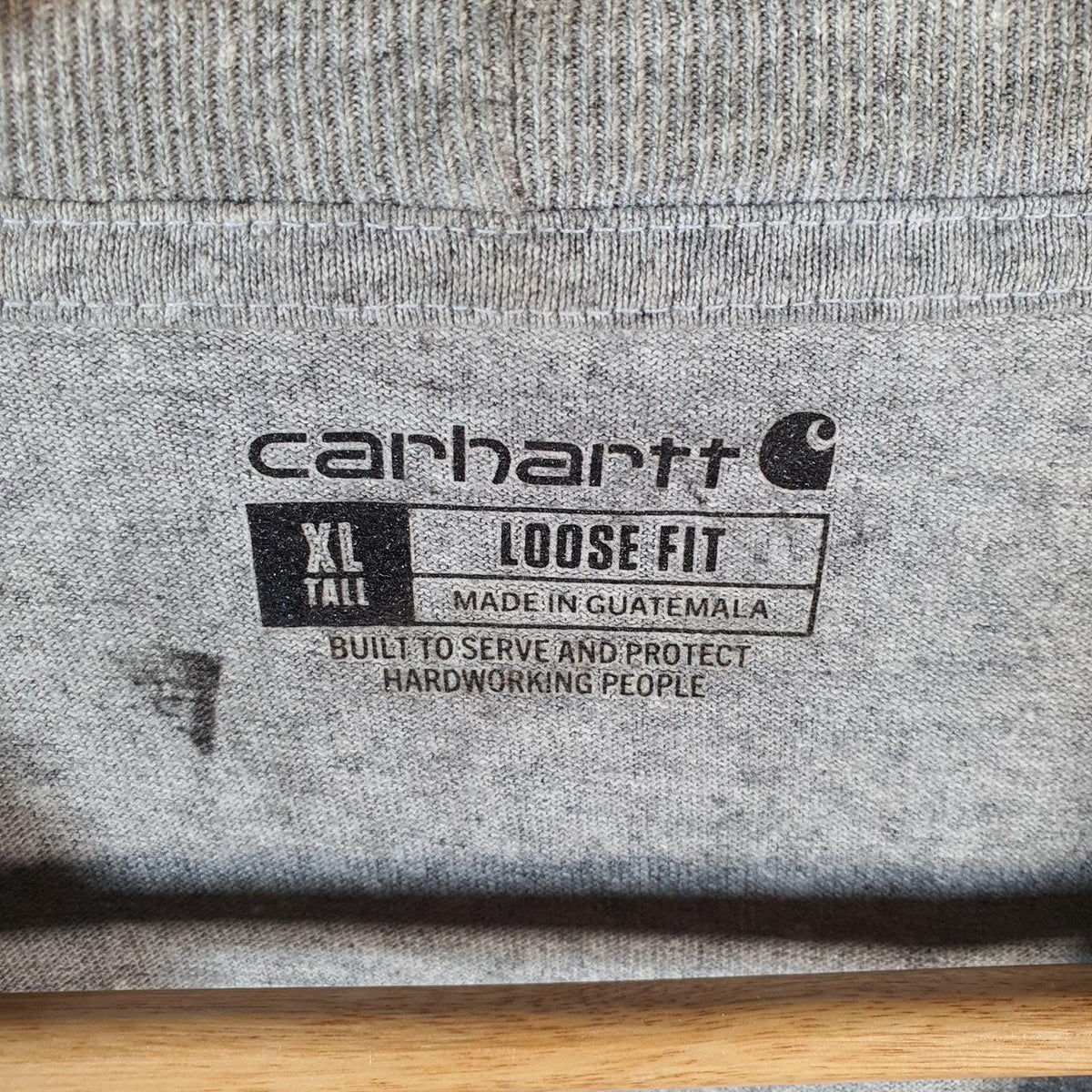 Vintage Carhartt Pocket T Shirt Men’s XL Tall Grey Workwear Chore Utility Loose Fit C9755