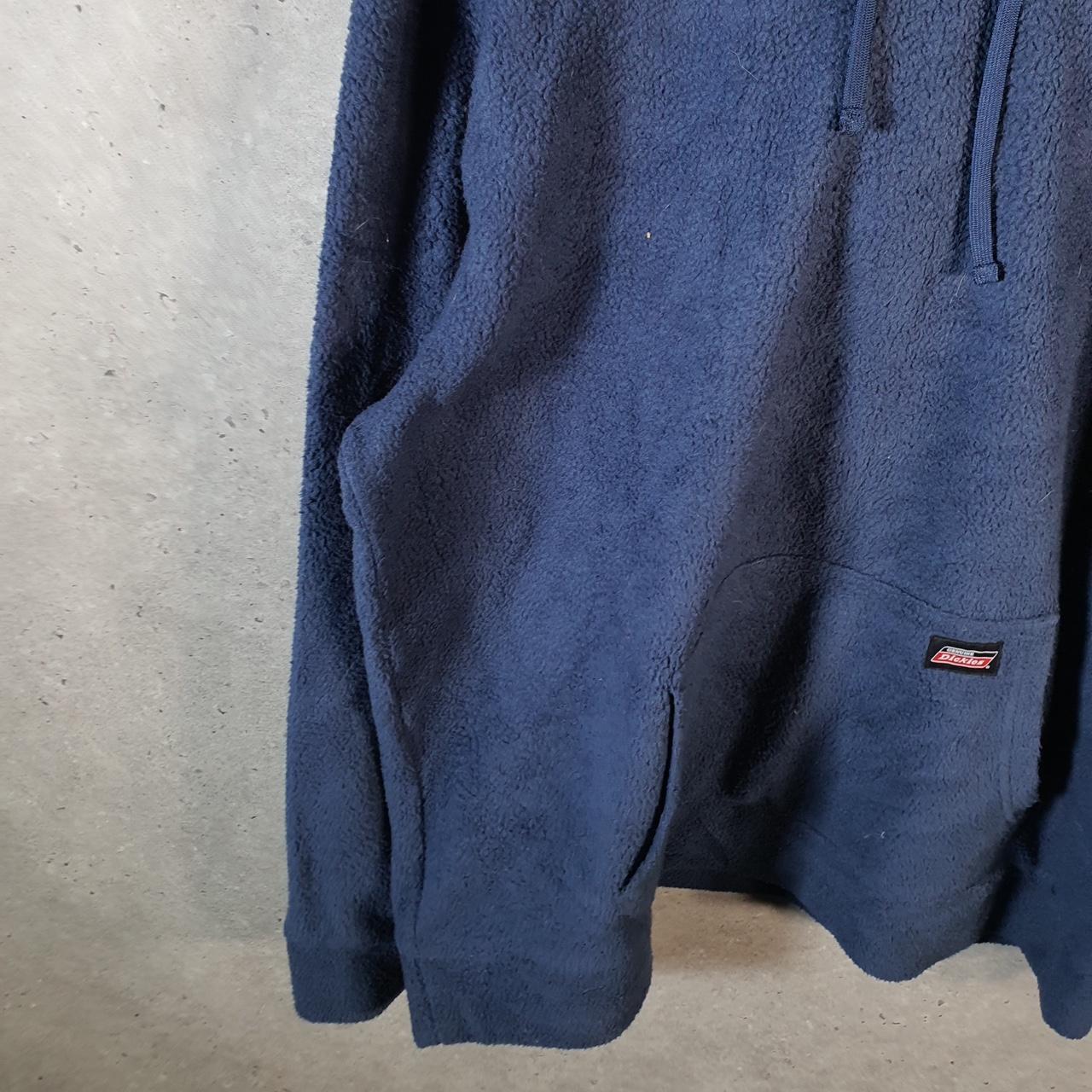 Vintage Dickies Workwear Fleece Hoodie Men’s Large Navy Blue Y2K Pullover