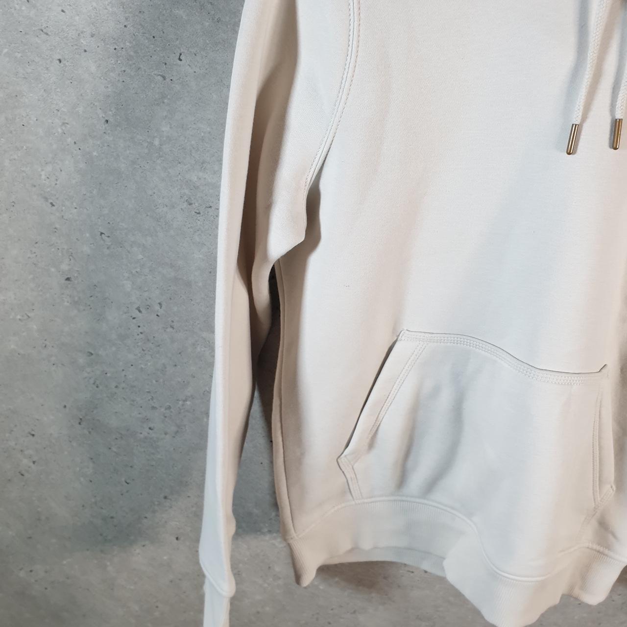 Vintage Carhartt Hoodie Womens Small White Pullover Blank USA Relaxed Fit