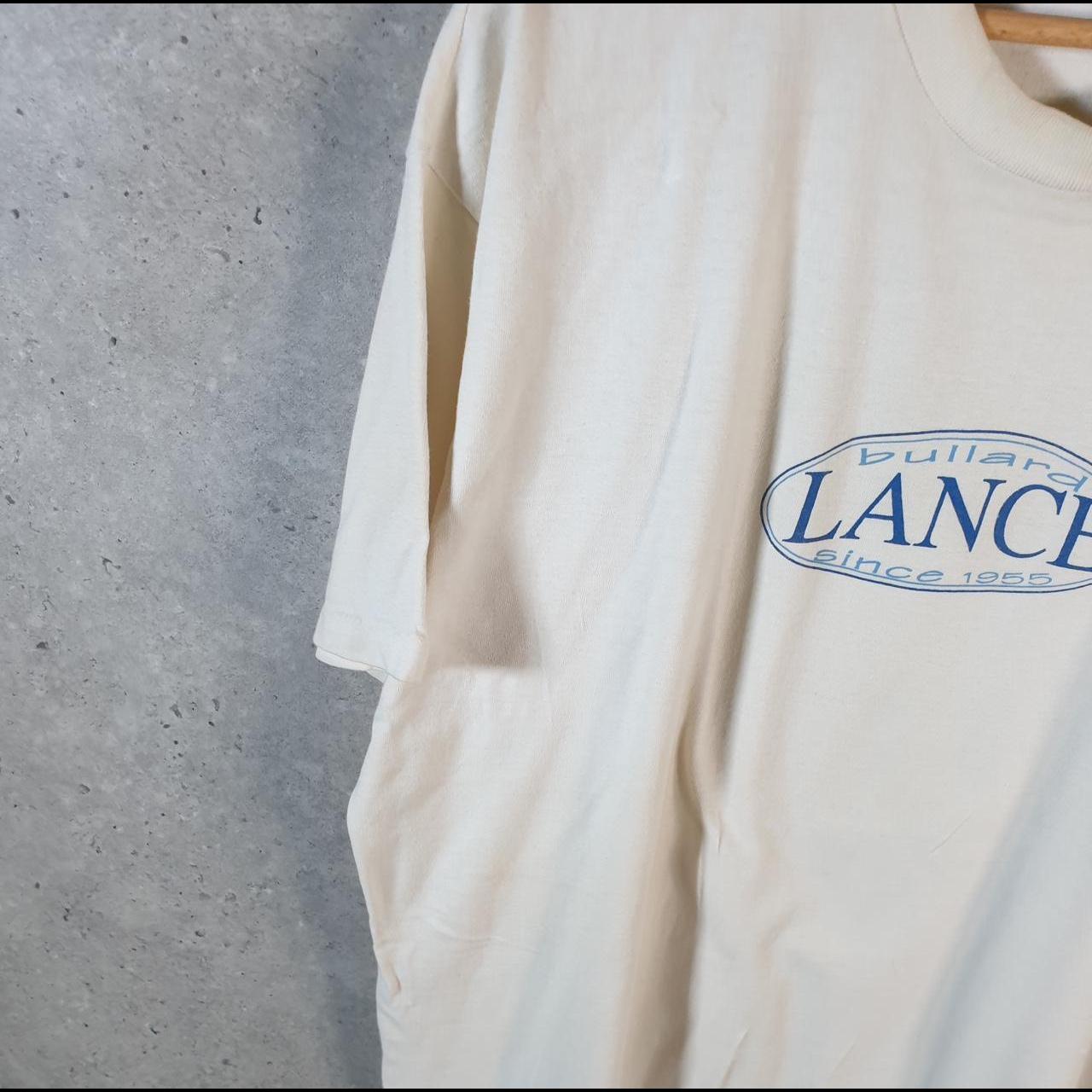 Vintage Hanes Bullard Lance 90s USA Single Stitch T Shirt Men’s XL White