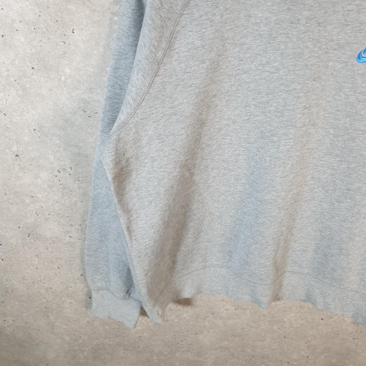 Vintage Nike Club Embroidered Sweatshirt Men’s Medium Grey Swoosh Y2K Pullover Logo