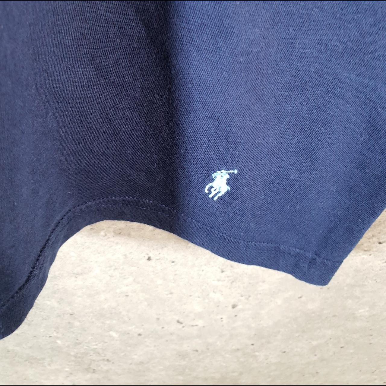 Vintage Ralph Lauren Polo T Shirt Men’s Large Blue Embroidered Classic Fit Pony C9075