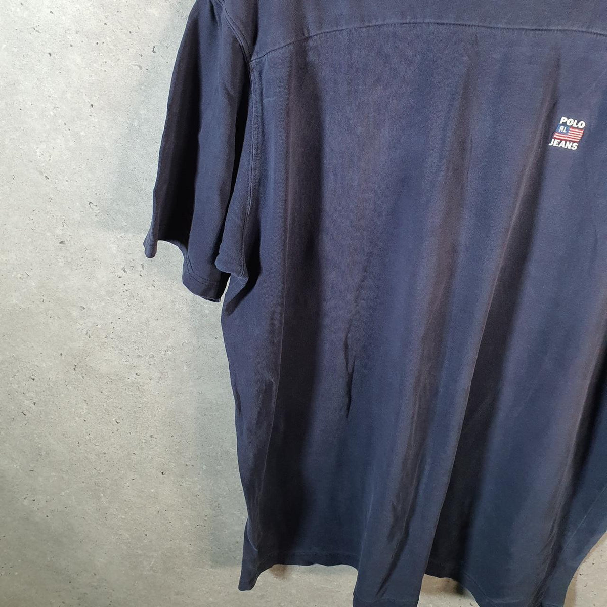 Vintage Ralph Lauren Polo Jeans T Shirt Men’s XL Navy Blue Embroidered Pony