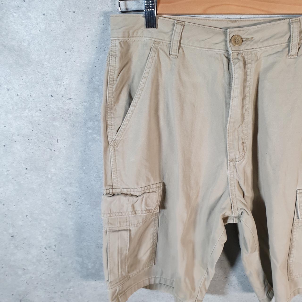 Vintage Wrangler Chino Shorts Jorts Cargo Men’s W30 Brown Baggy Cotton