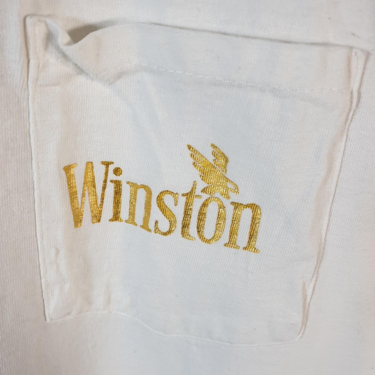 Vintage Winston Eagle Graphic 90s USA Single Stitch T Shirt Men’s XL White