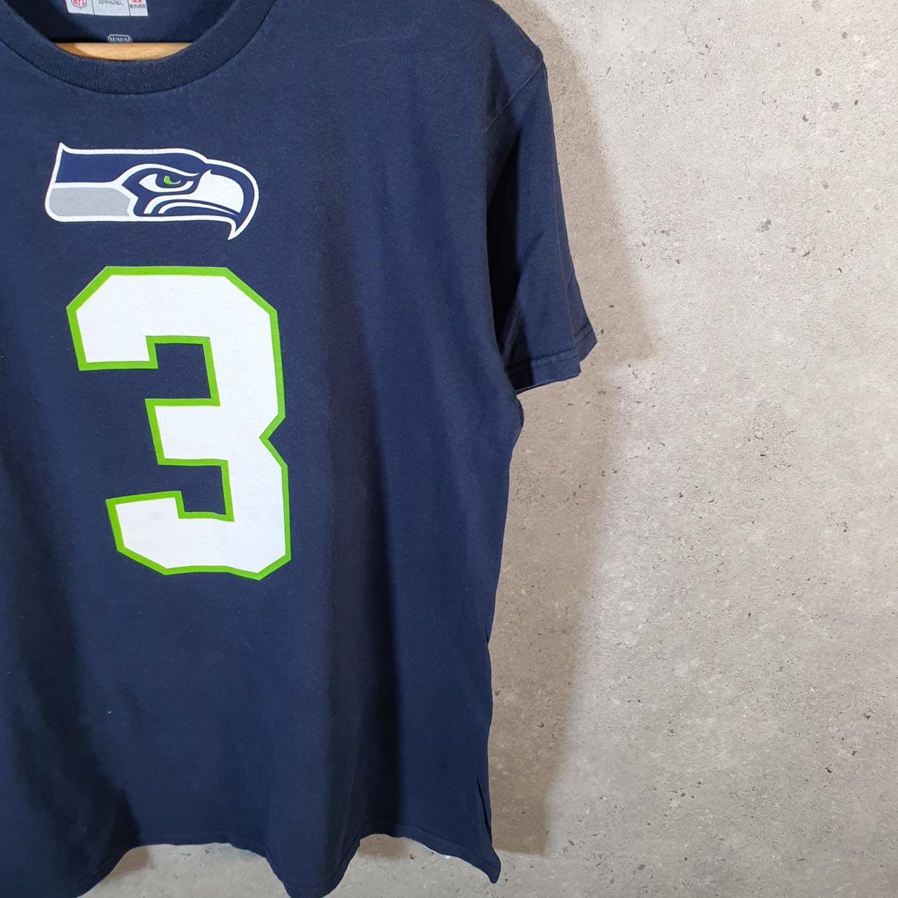 Vintage NFL Seattle Seahawks T Shirt Men’s Medium Navy Blue Logo Athletic