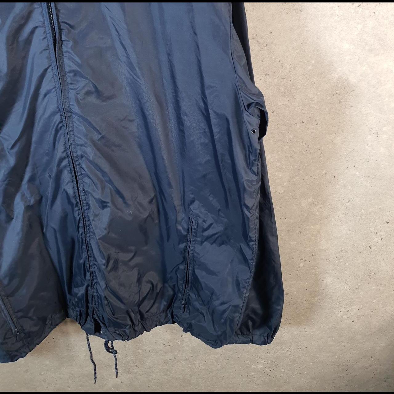 Vintage L.L. Bean Outdoors Nylon Jacket Mens Large Navy Blue Full Zip Waterproof