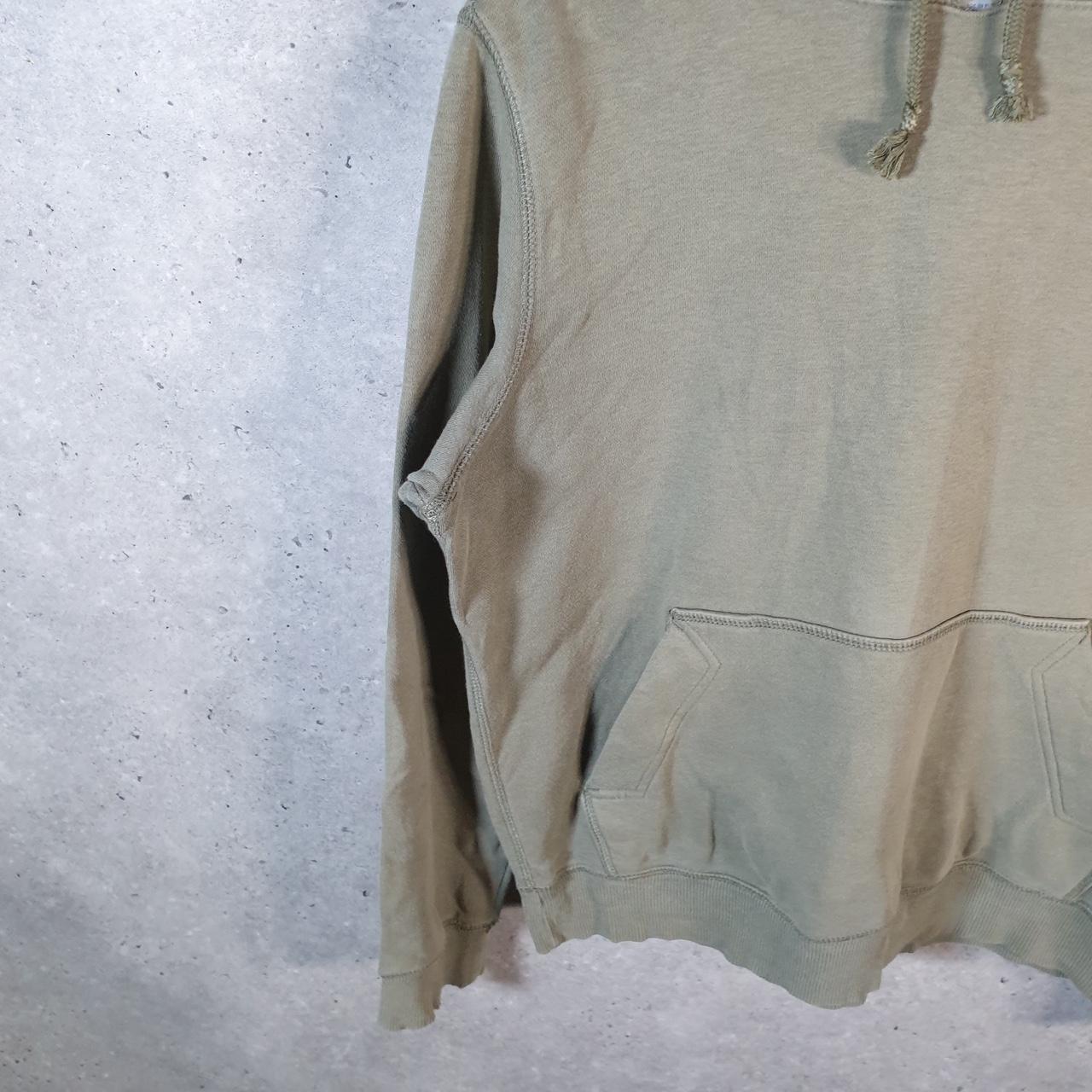 Vintage Nike 90s Athletic Department Hoodie Men’s Medium Khaki Green Swoosh Pullover