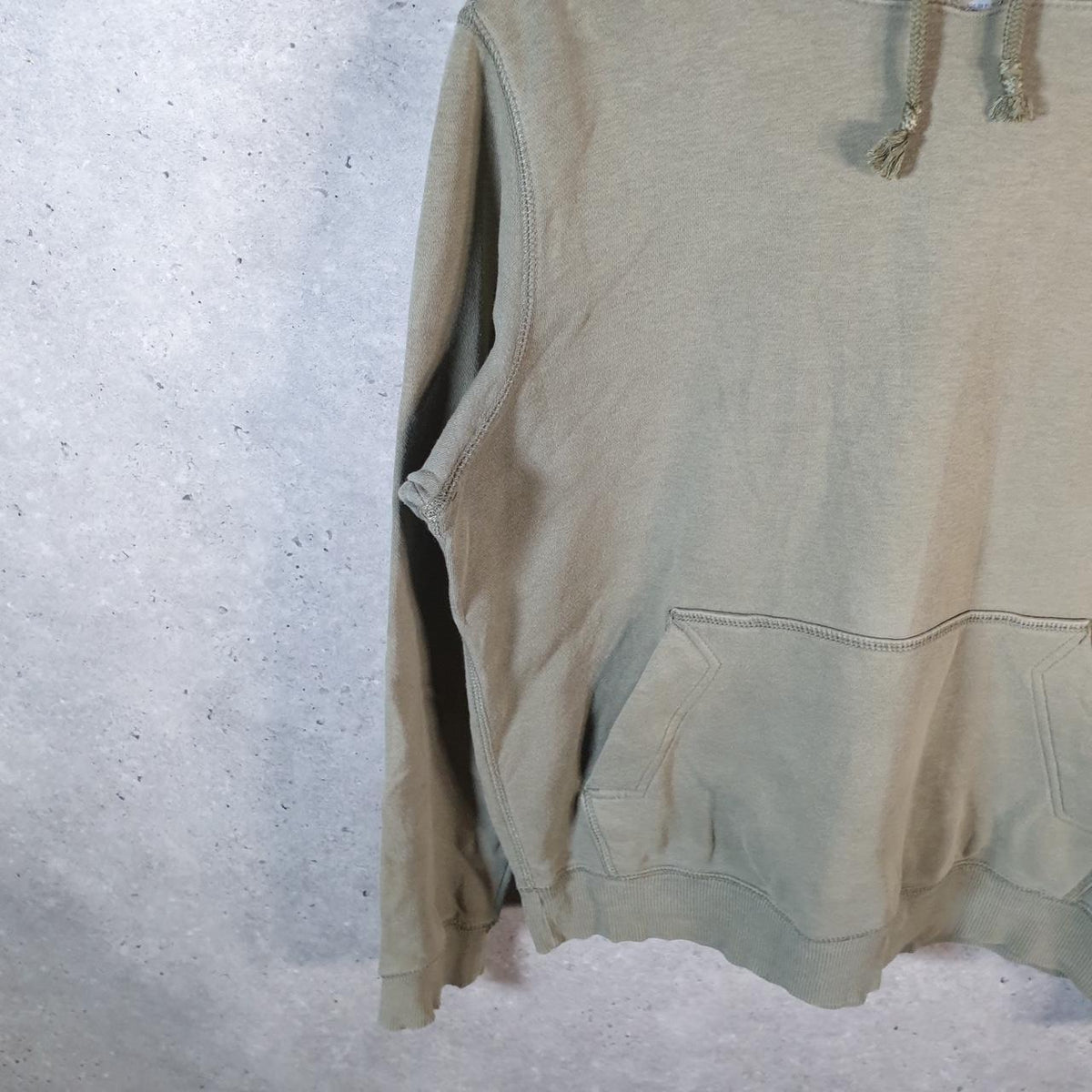 Vintage Nike 90s Athletic Department Hoodie Men’s Medium Khaki Green Swoosh Pullover