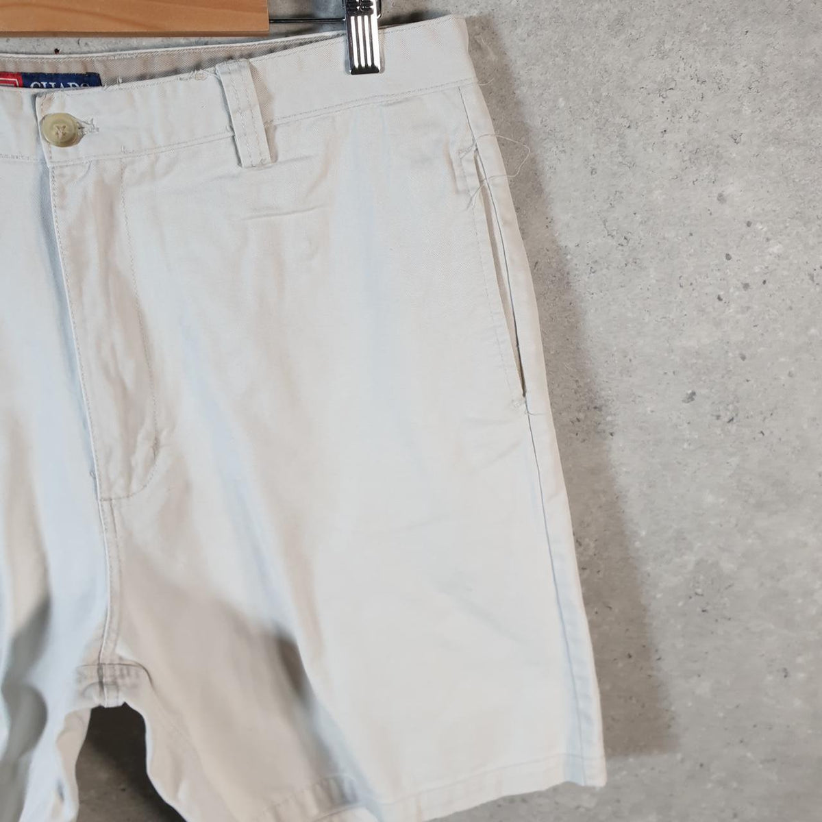Vintage Chaps Ralph Lauren Chino Shorts Jorts Cargo Men’s W36 Beige Baggy Cotton A4291