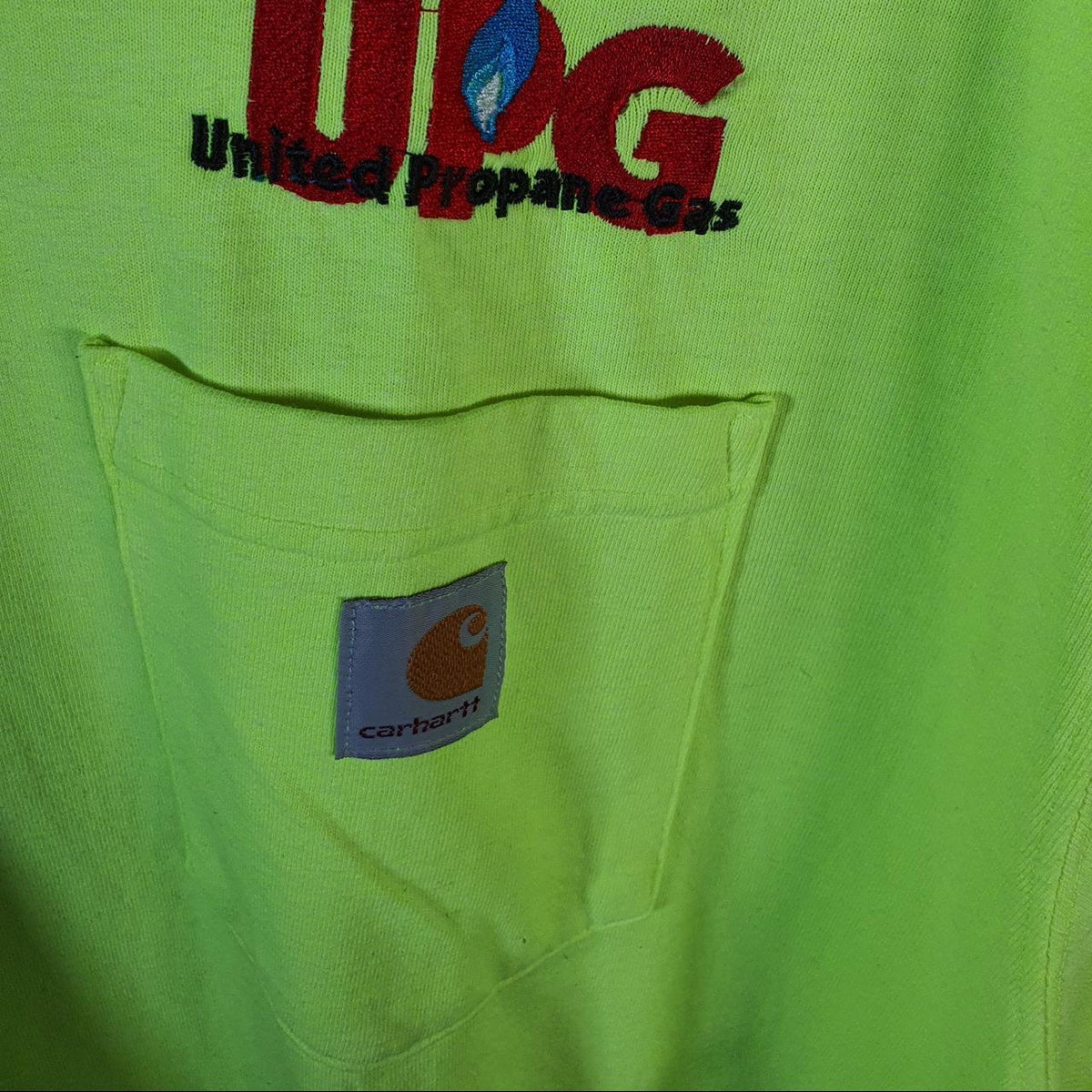 Vintage Carhartt Pocket T Shirt Men’s 2XL Green Workwear Chore Utility Loose Fit C9218