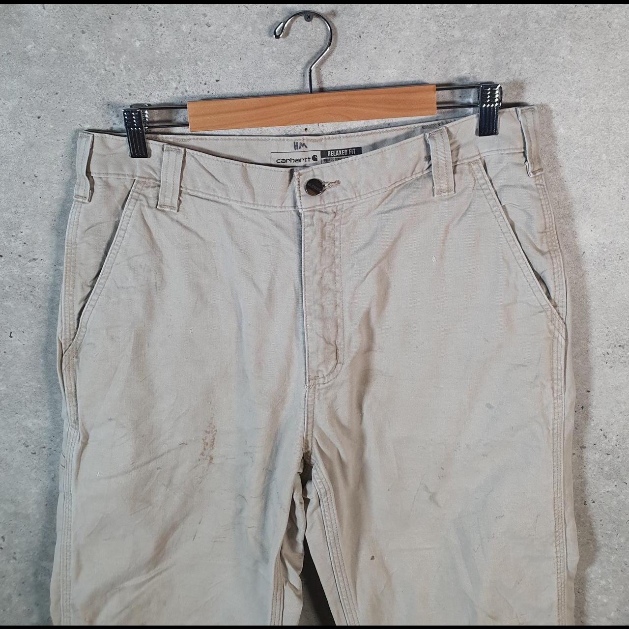 Vintage Carhartt Carpenter Trousers Mens W33 L36 Brown Relaxed Fit Workwear USA