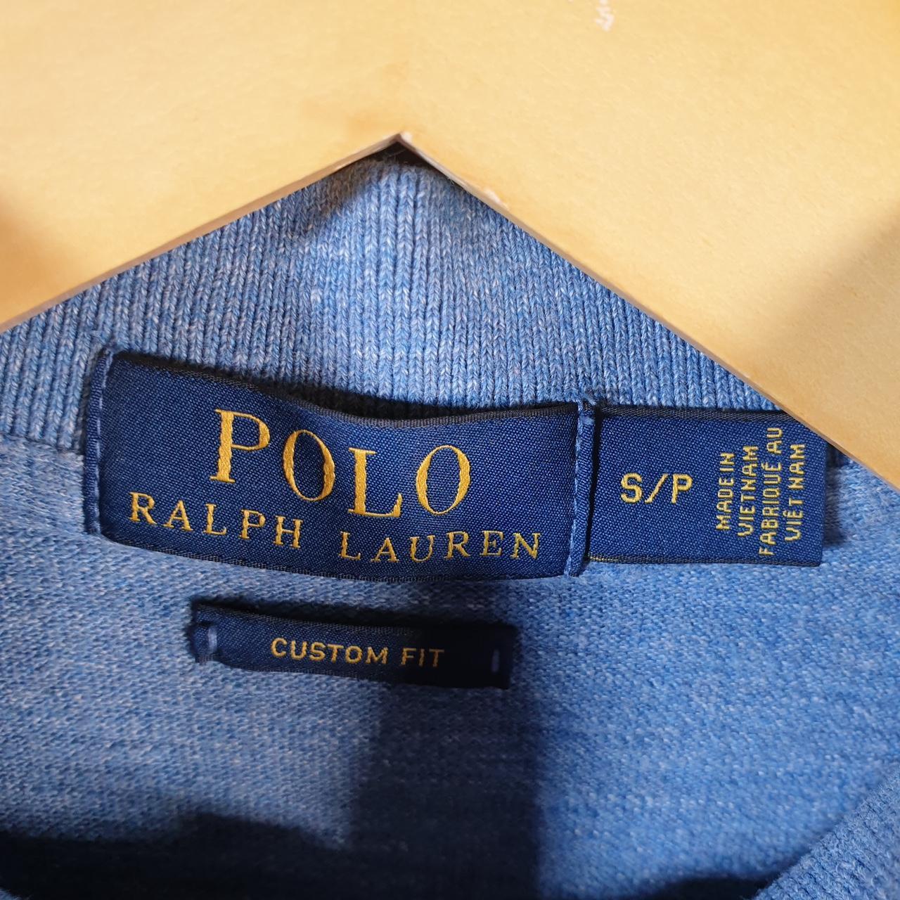 Vintage Ralph Lauren Polo Shirt Men’s Small Blue Custom Fit Embroidered Pony