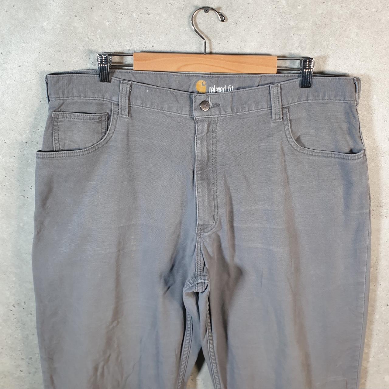 Vintage Carhartt Carpenter Trousers Mens W40 L32 Grey Relaxed Fit Workwear