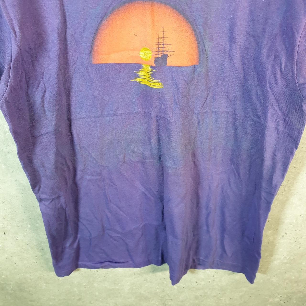 Vintage Hanes Beefy Stanford Savoyards Sunset USA Single Stitch T Shirt Men’s Large Purple Big Fish Vintage