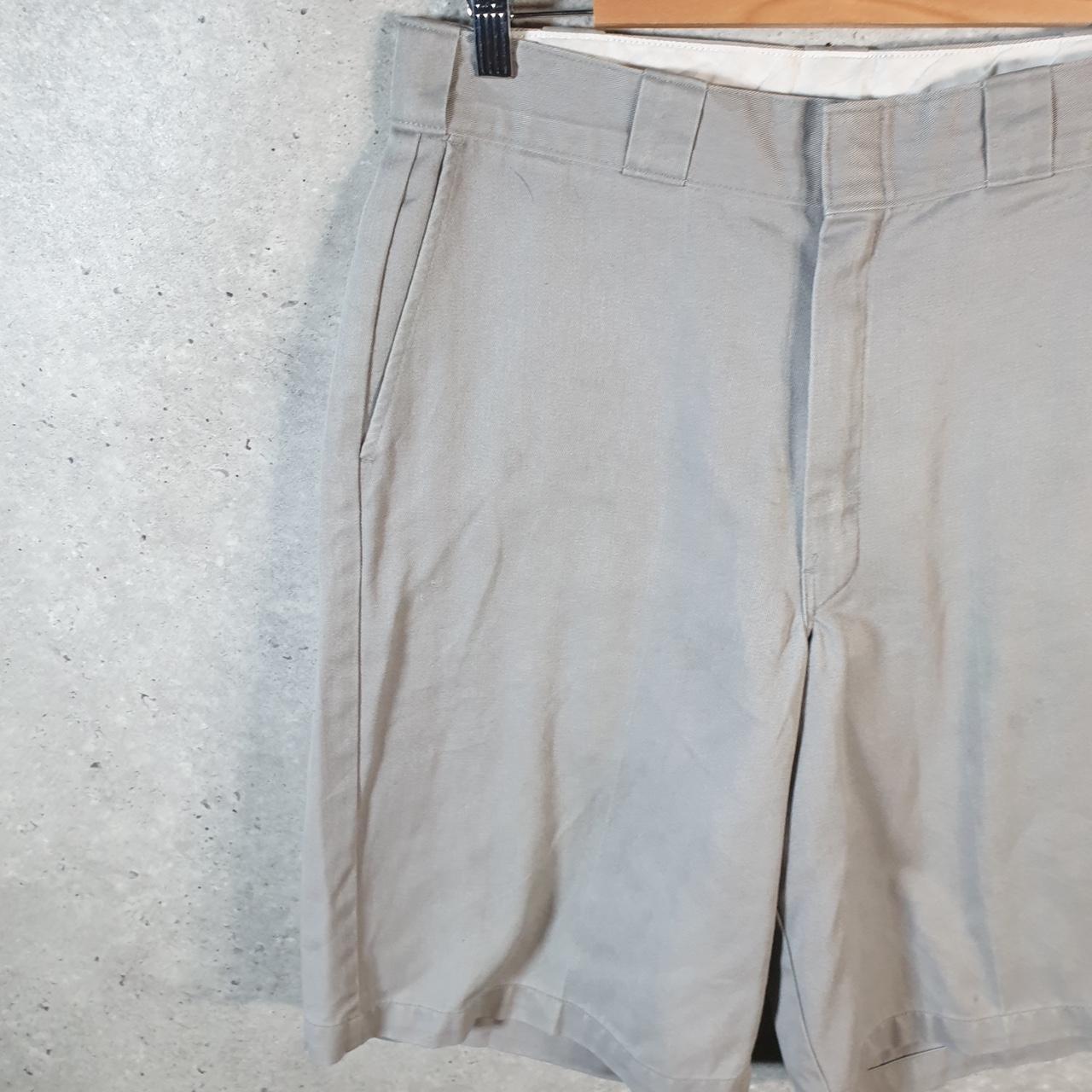 Vintage Dickies Baggy Chino Shorts Jorts Cargo Mens W32 Grey Loose Fit