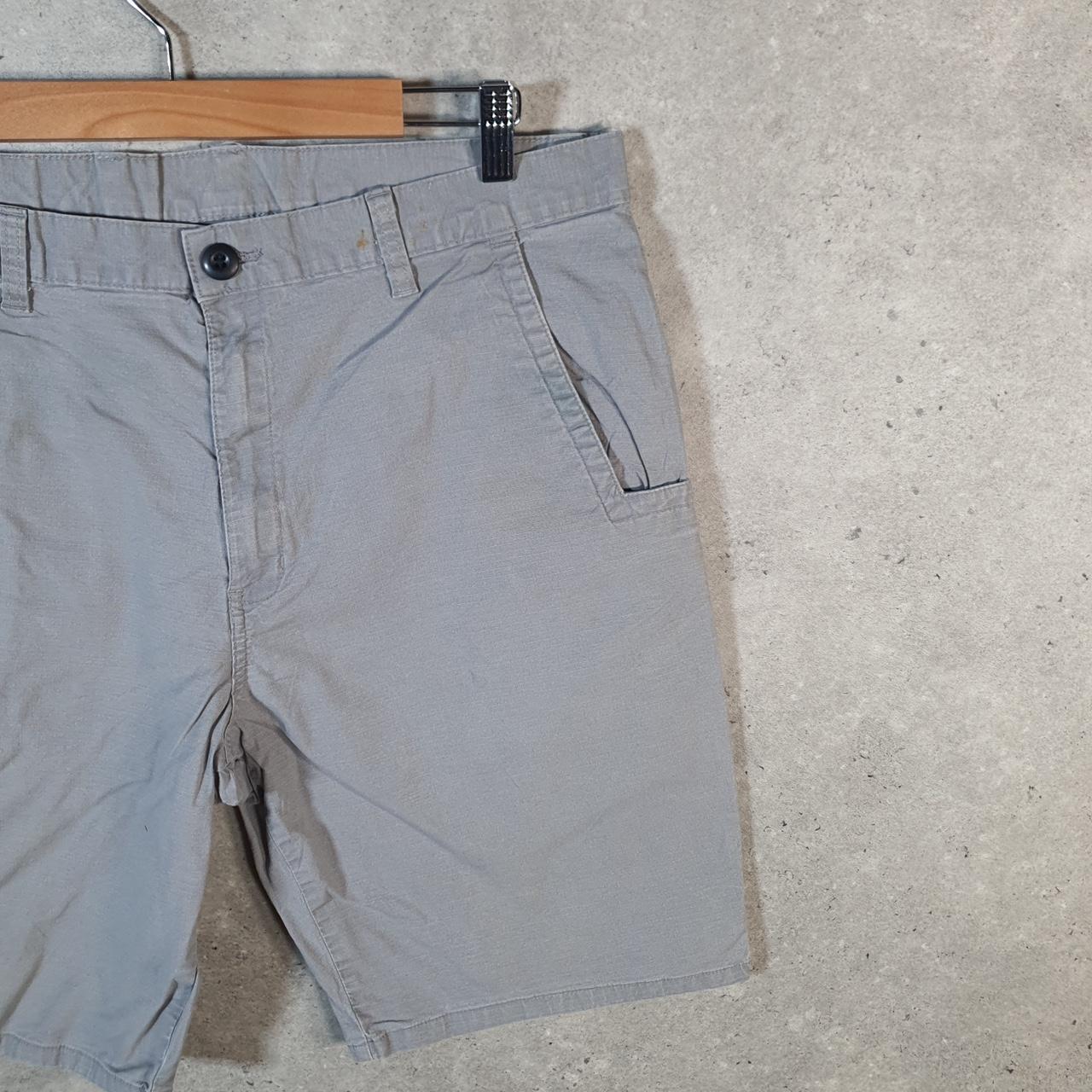 Vintage Dickies Baggy Chino Shorts Jorts Cargo Mens W36 Grey Relaxed Fit