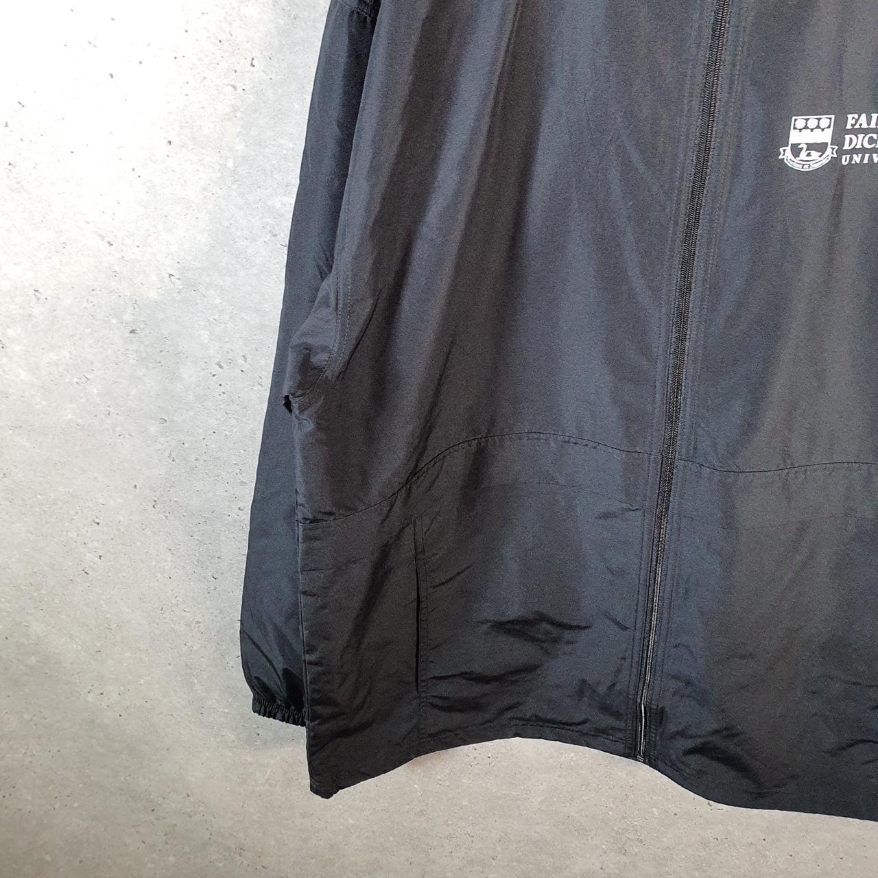 Vintage Champion Windbreaker Track Jacket Mens XL Black Fairleigh Dickinson Univeristy