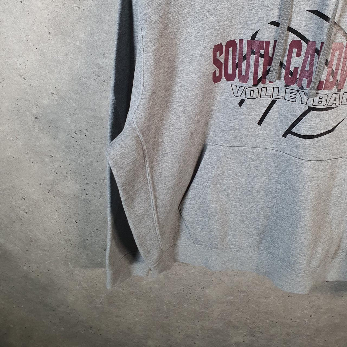 Vintage Nike South Carolina Volleyball Hoodie Men’s Large Grey Swoosh Y2K