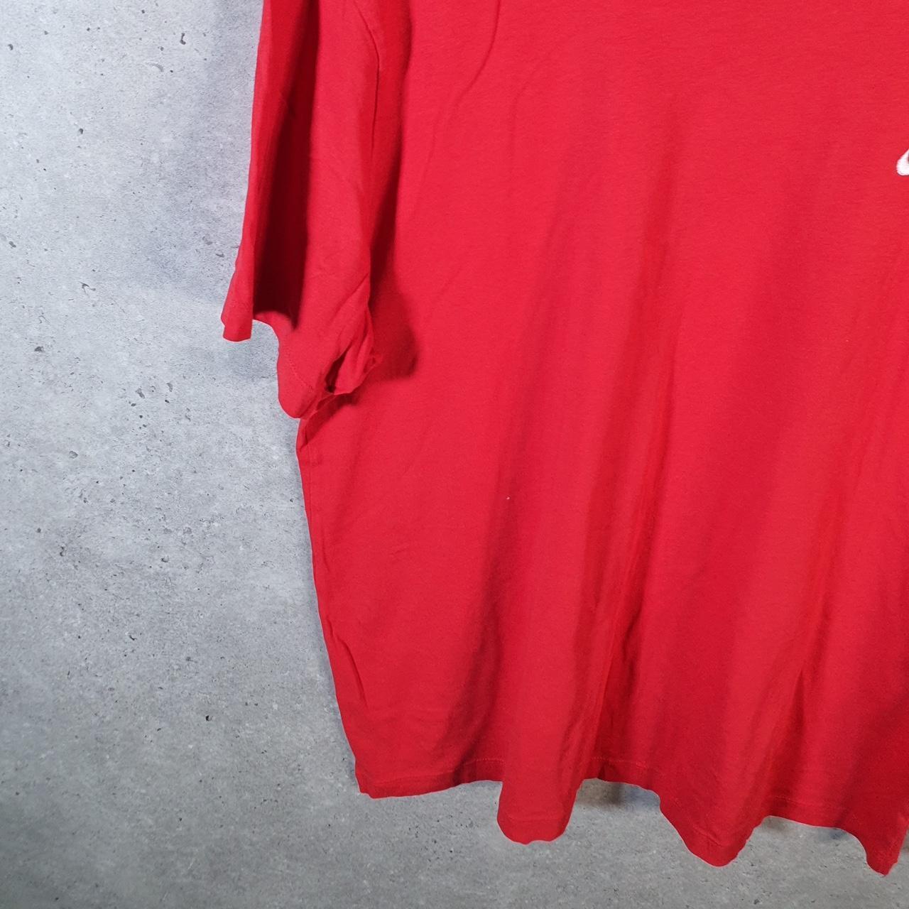 Vintage Nike Club Embroidered T Shirt Men’s XL Red Swoosh Y2K Pullover Logo
