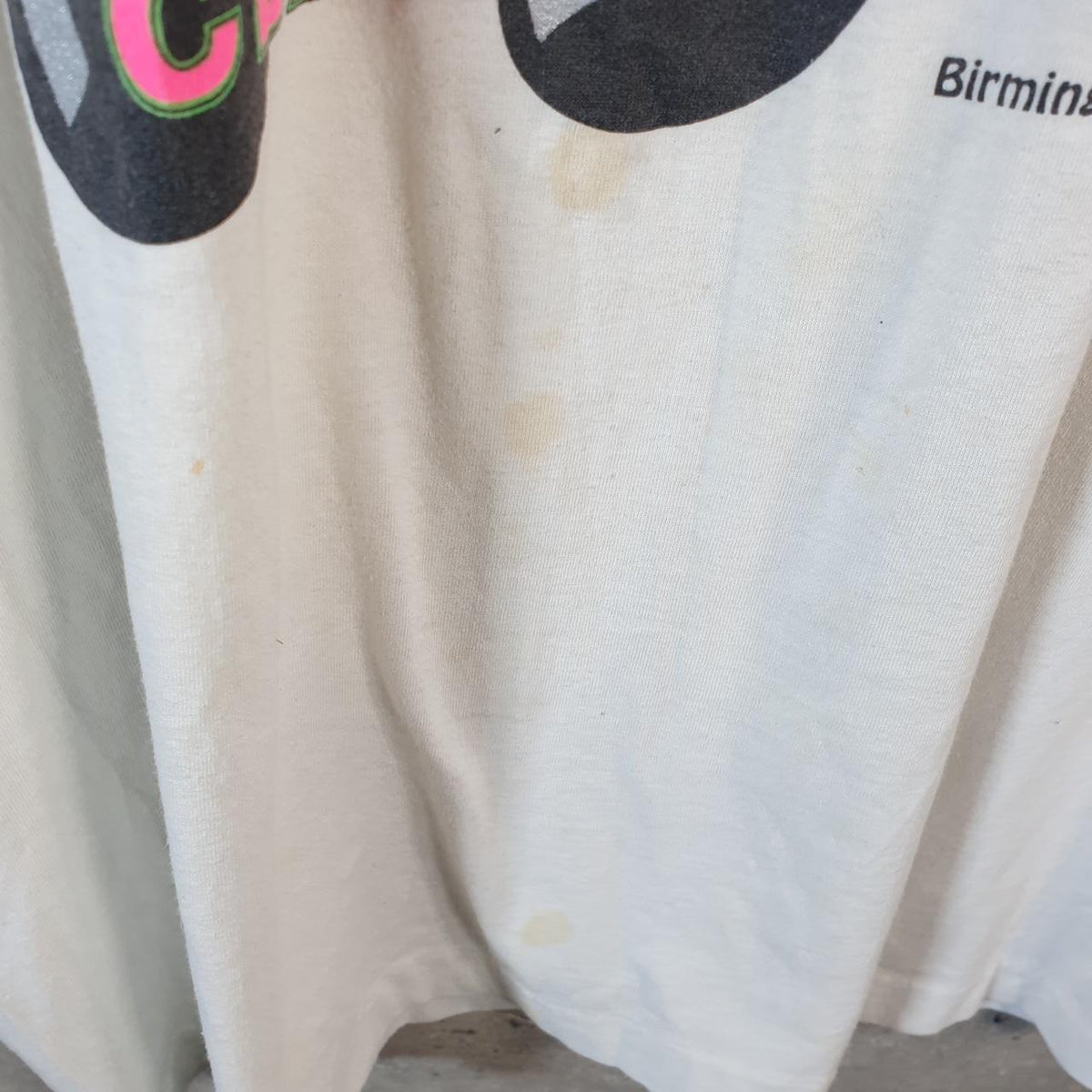 Vintage Screen Stars Best Marching Classic Birmingham Alabama 1992 USA Single Stitch T Shirt Men’s XL White Big Fish Vintage