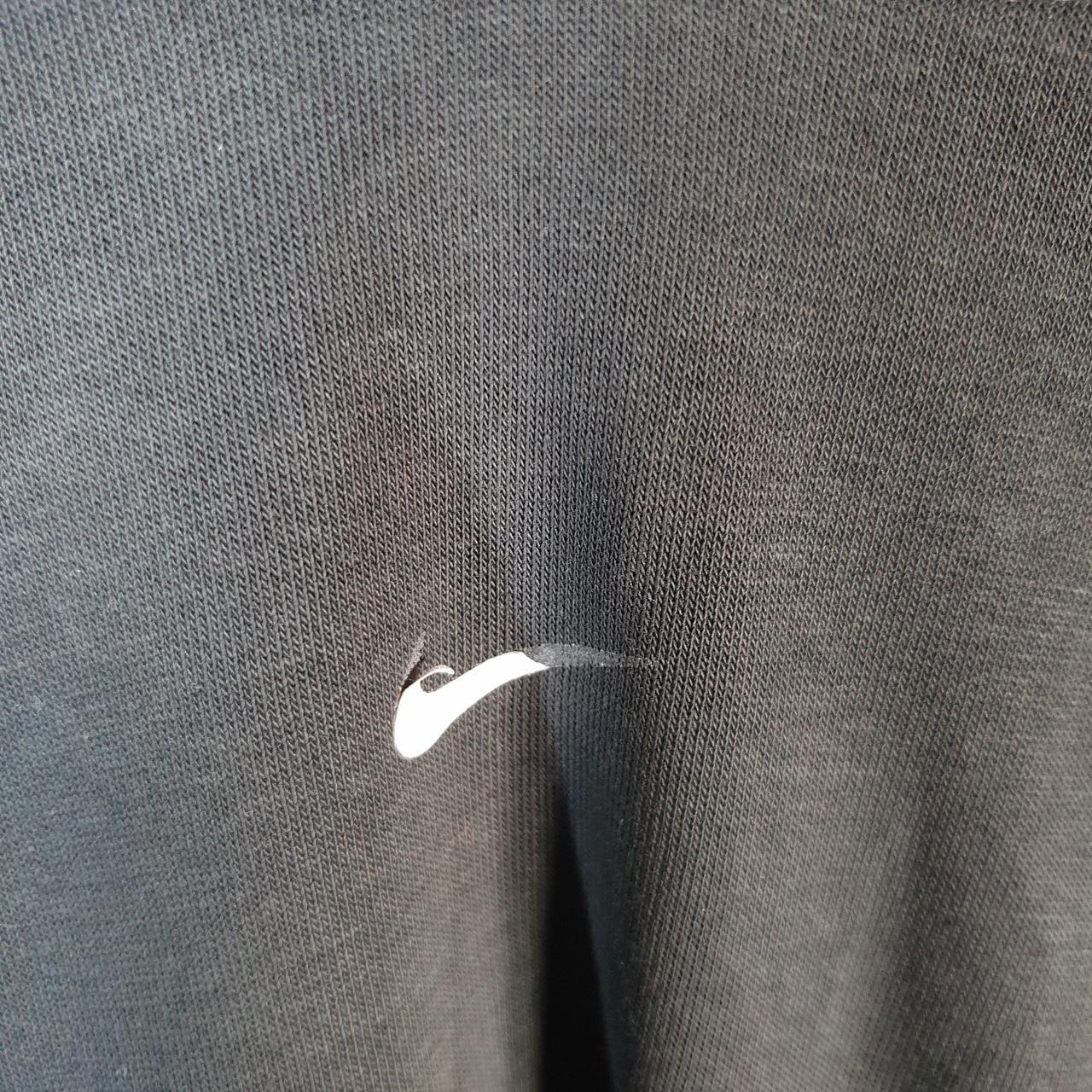 Vintage Nike Dri Fit Hoodie Womens Large Black Swoosh Y2K Pullover Sweatshirt Logo