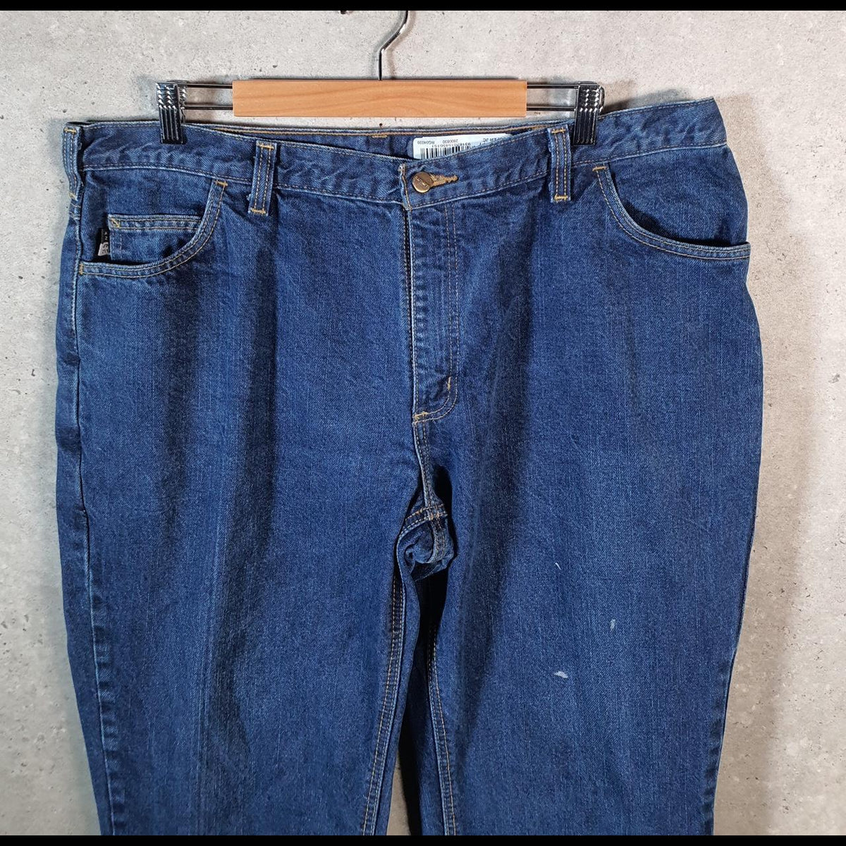 Vintage Carhartt FR Workwear Carpenter Jeans Mens W40 L38 Blue Denim Dungaree Fit USA