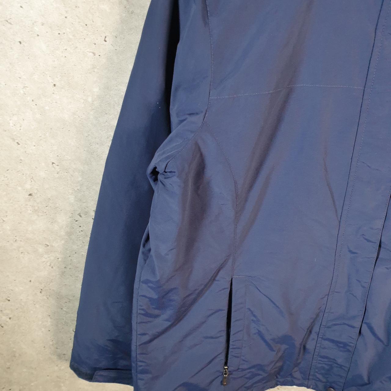 Vintage L.L. Bean Outdoors Nylon Jacket Mens Large Blue Full Zip Waterproof