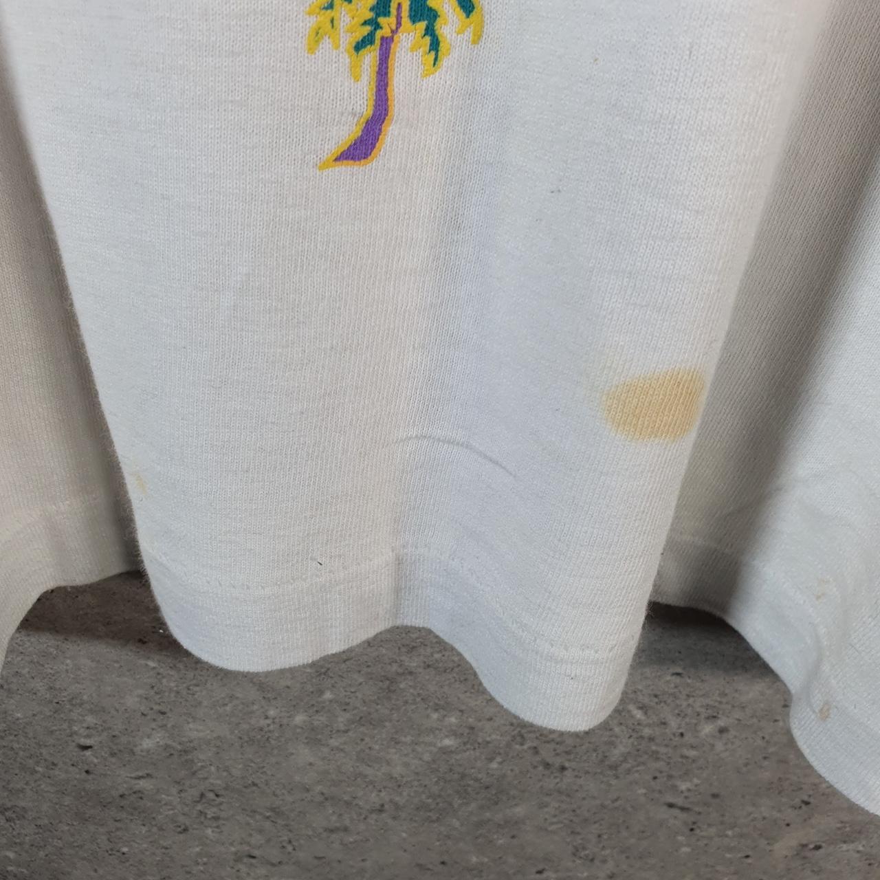 Vintage Fruit of the Loom USA Hilton Head Island Single Stitch T Shirt Womens Medium White Big Fish Vintage