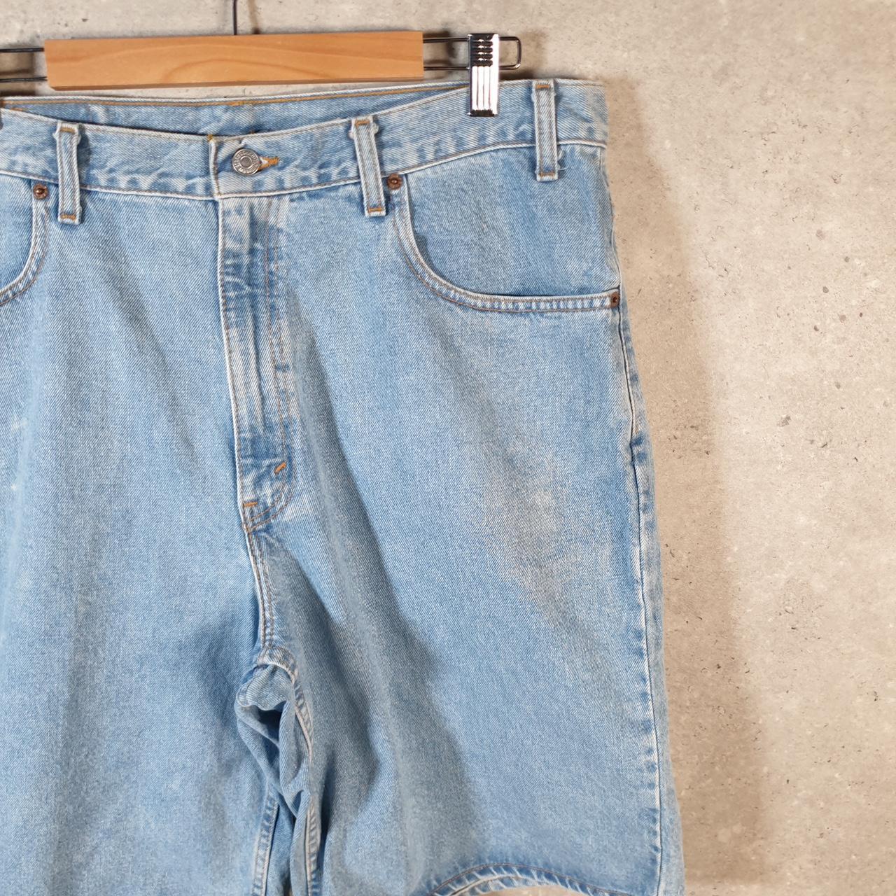 Vintage Levi’s 560 Baggy Shorts Jorts Cargo Mens W38 Blue Relaxed Denim