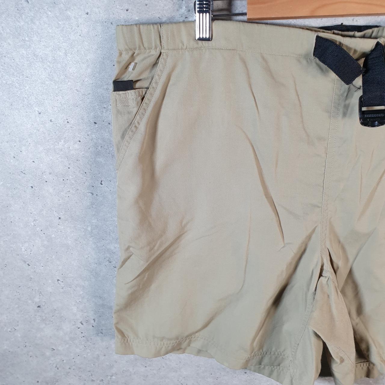 Vintage The North Face TNF Shorts Jorts Chino Cargo Womens Large Brown Baggy Cotton