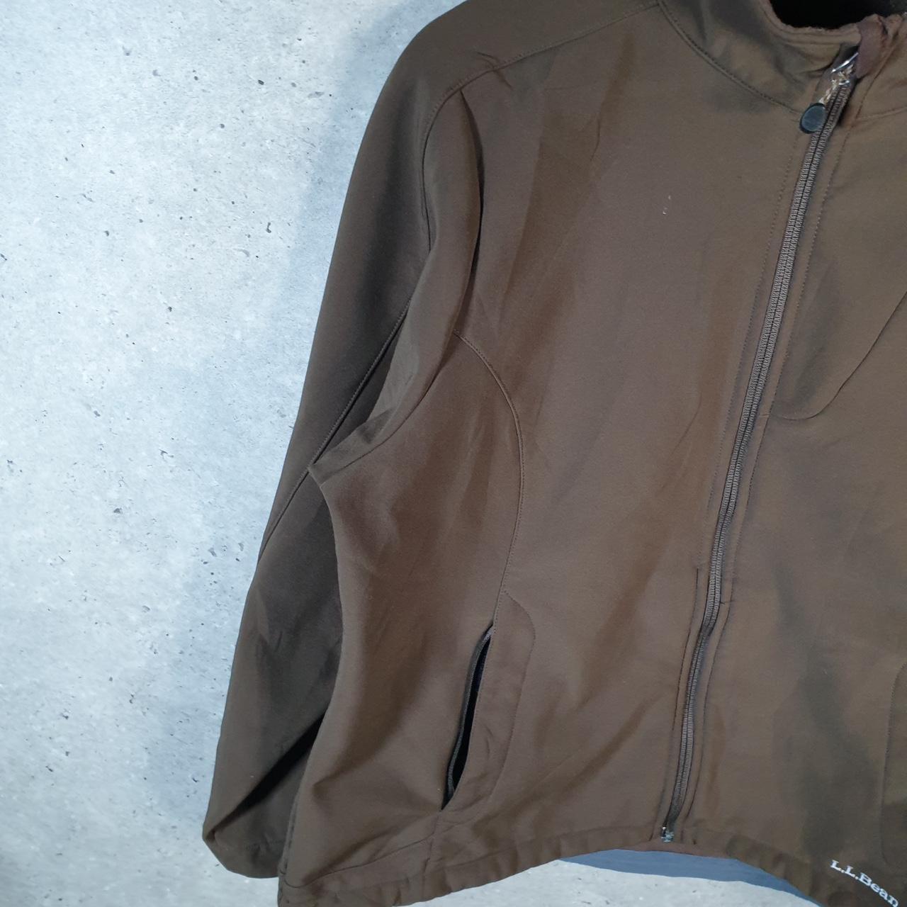 Vintage L.L. Bean USA Outdoors Nylon Jacket Mens XL Brown Waterproof