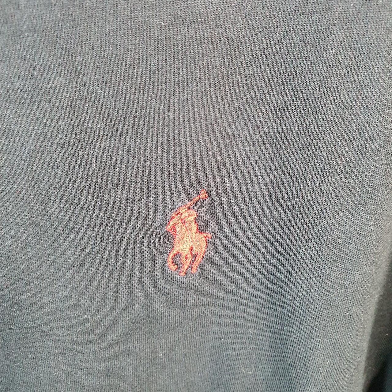 Vintage Ralph Lauren Polo Sport T Shirt Men’s Large Black Custom Fit Embroidered Pony C8692