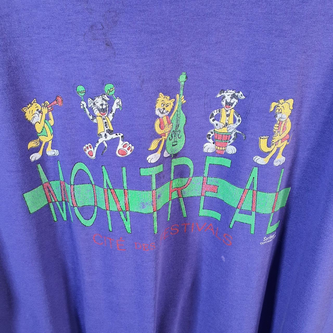 Vintage Montreal Festival USA 90s Single Stitch T Shirt Men’s Large Purple C8735