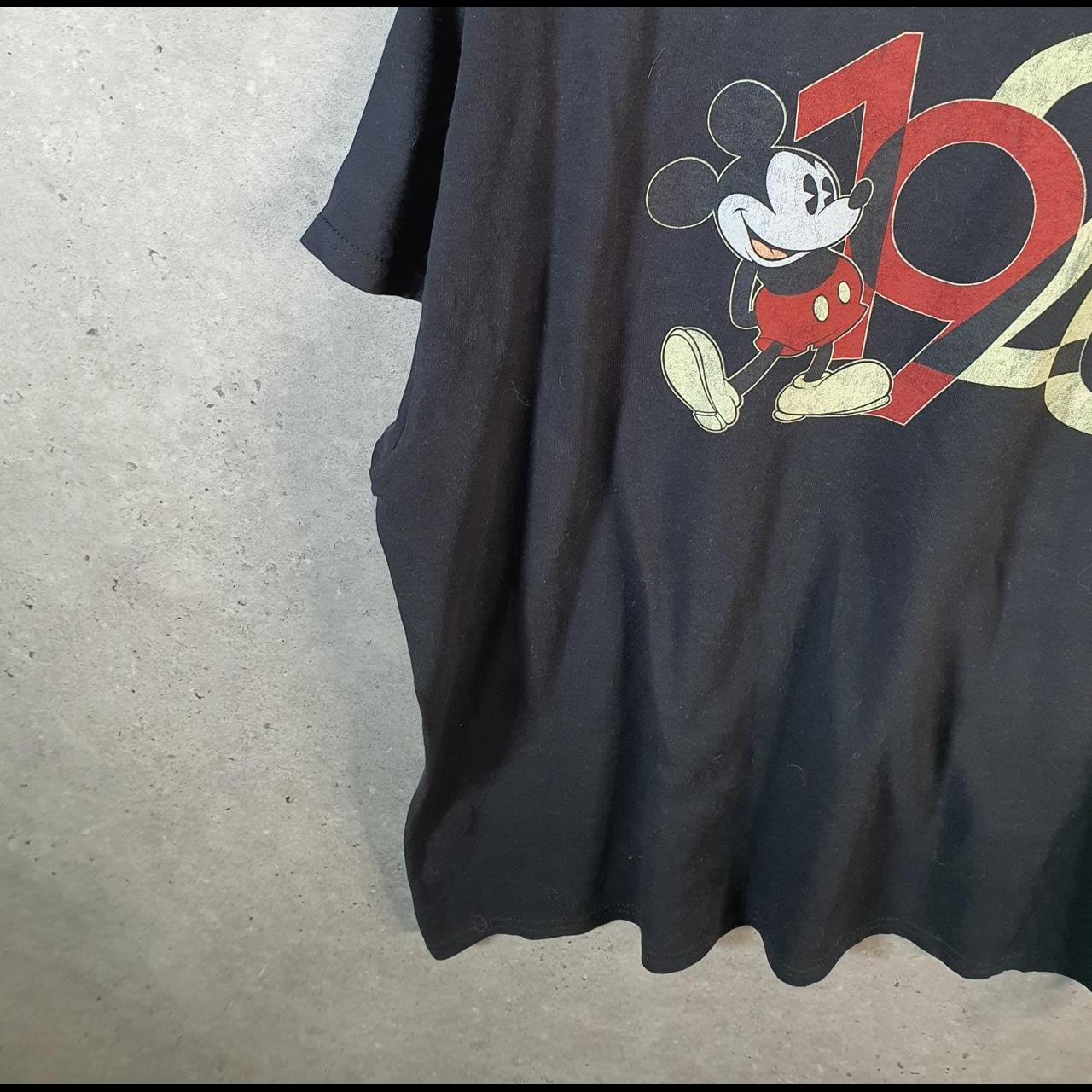 Vintage Disney Land Mickey Mouse T Shirt Men’s XL Black Logo Graphic Cartoon