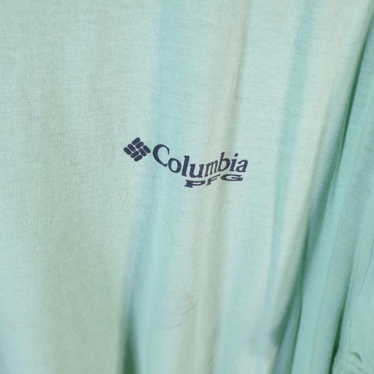 Vintage Columbia Perfomance Fishing Gear T Shirt Men’s 2XL Blue Athletic