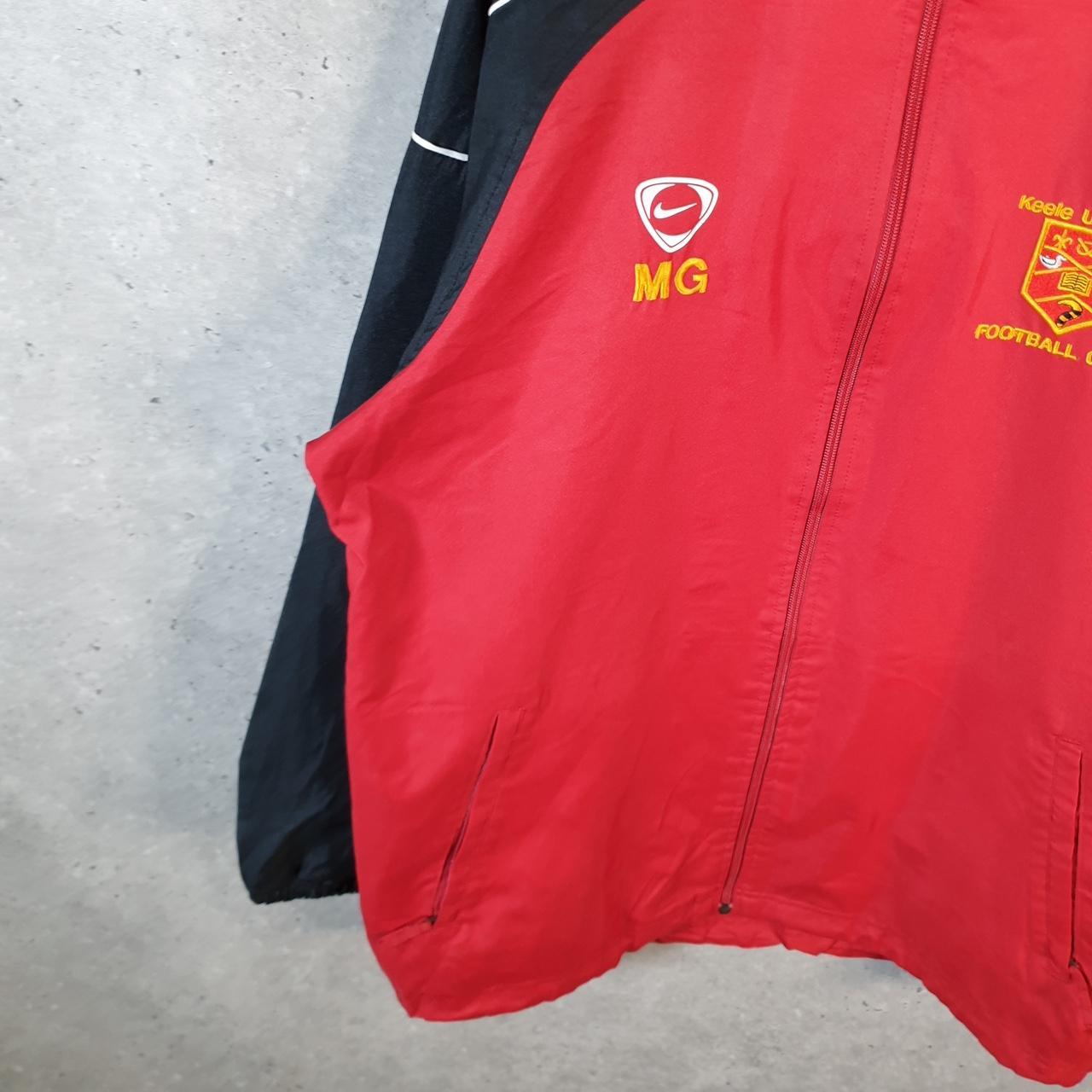 Vintage Nike 90s T90 Windbreaker Track Jacket Mens Large Red USA Swoosh Full Zip