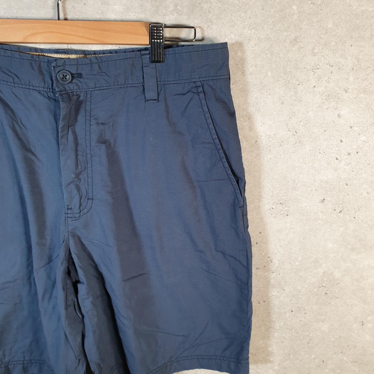 Vintage Izod Golf Chino Shorts Jorts Cargo Men’s W34 Navy Blue Baggy Cotton