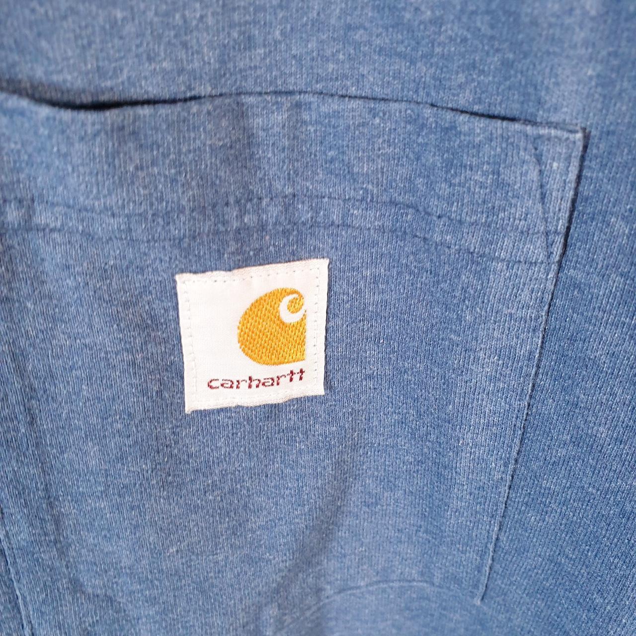 Vintage Carhartt Pocket T Shirt Men’s XL Blue Workwear Chore Utility Loose Fit C9197