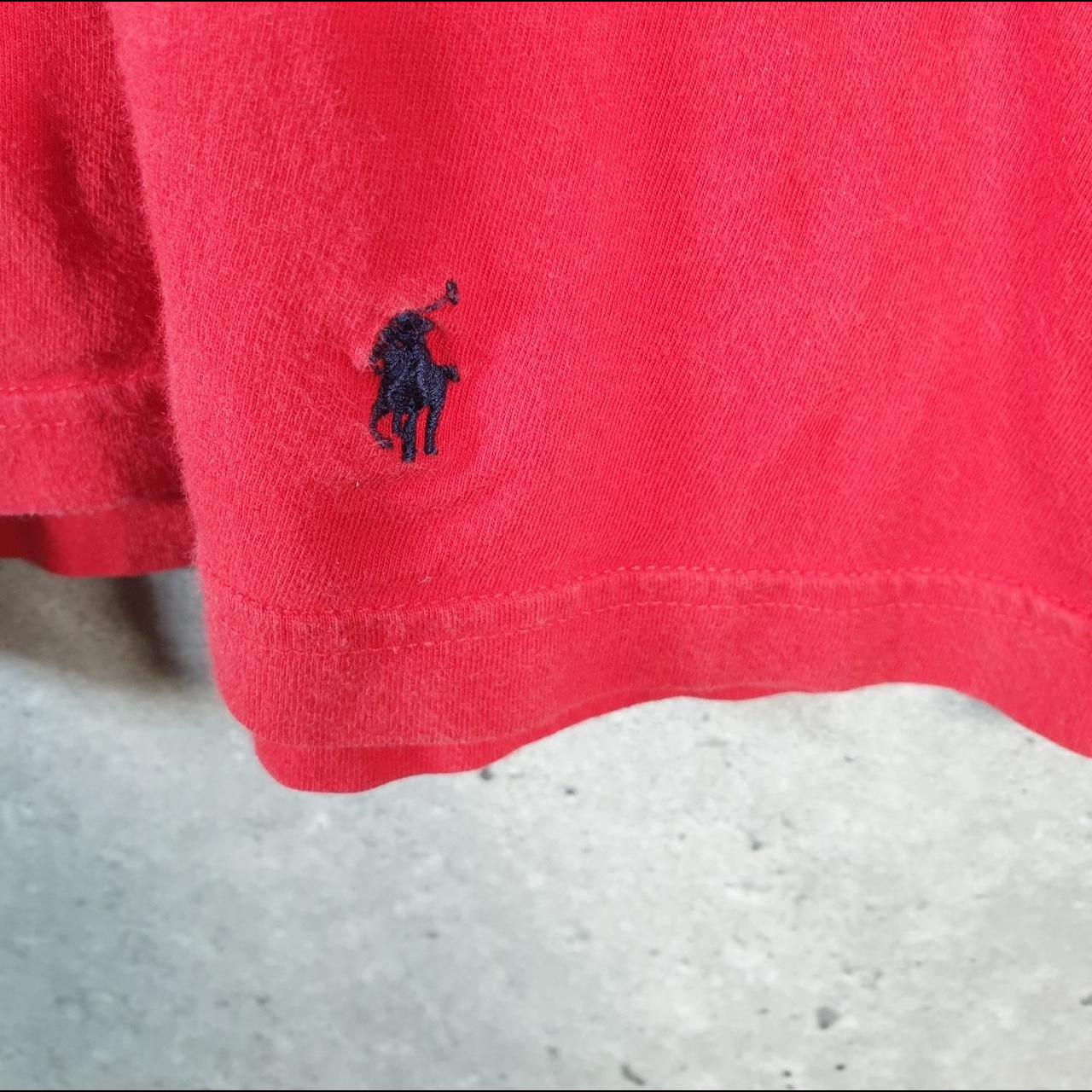 Vintage Ralph Lauren Polo T Shirt Men’s Large Red Embroidered Pony Classic Fit C9171