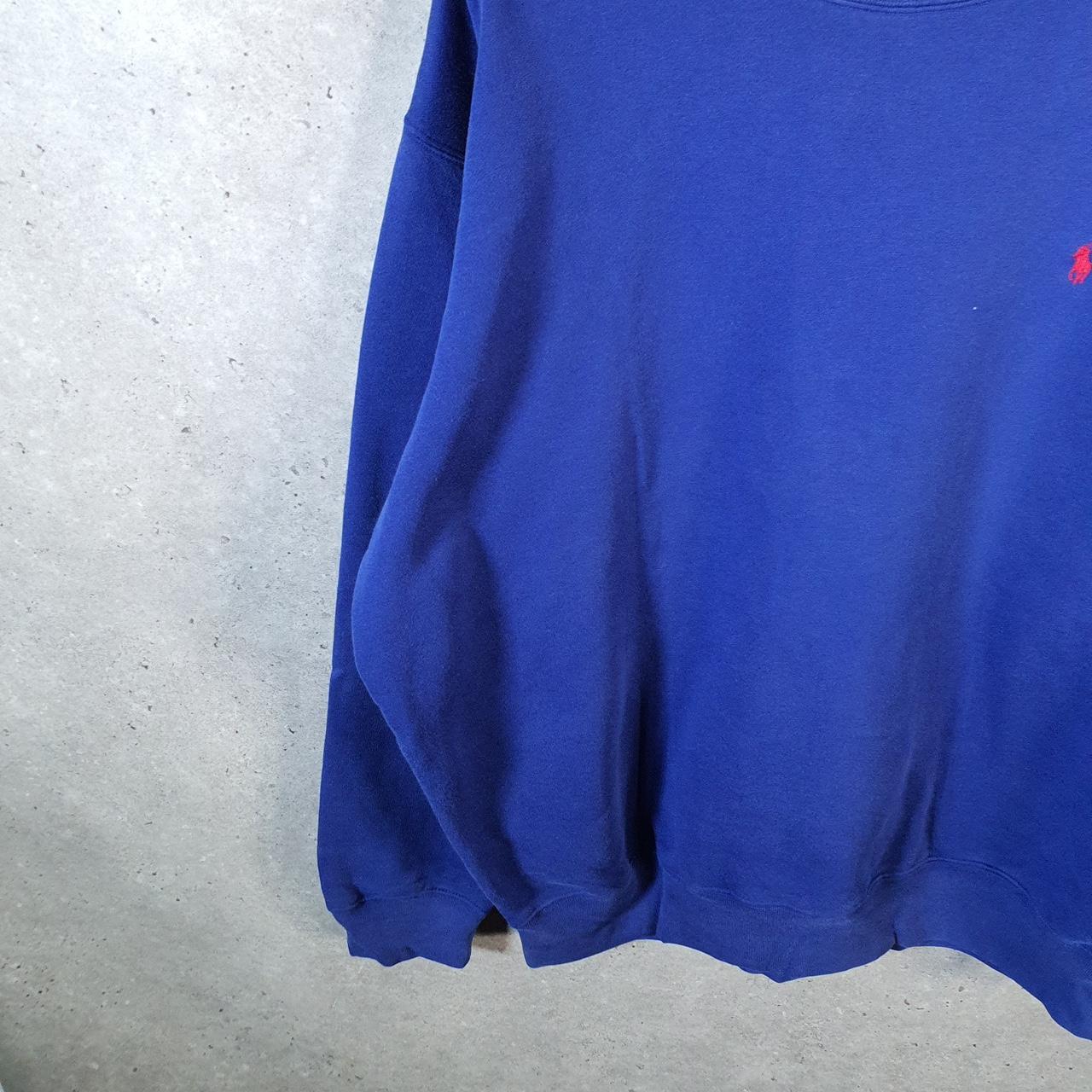 Vintage Ralph Lauren Polo Sweatshirt Men’s XL Blue Cotton Pullover Pony